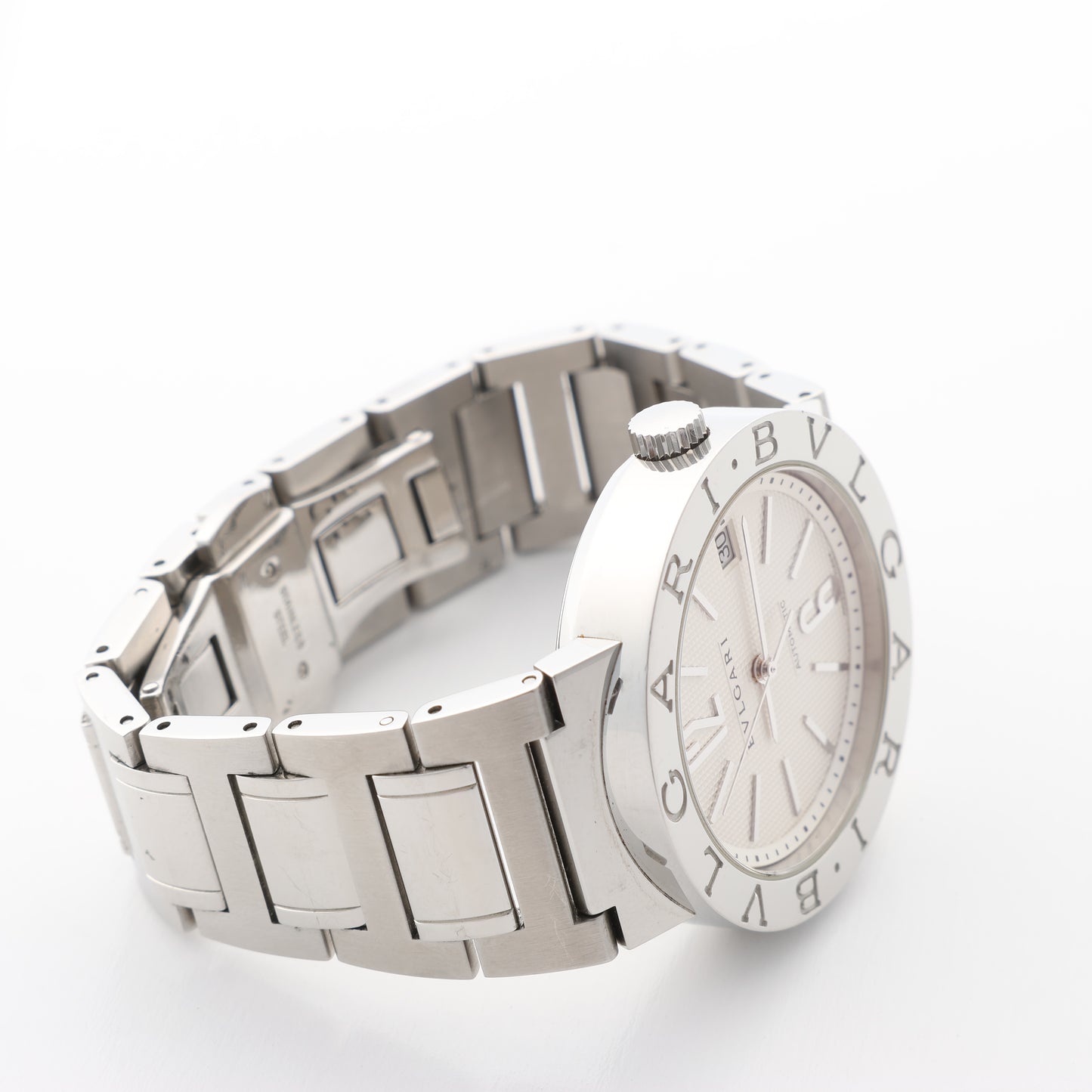 Bvlgari Bvlgari Bvlgari BB38WSSD AUTO L8718 SS AT Silver-Face Watch