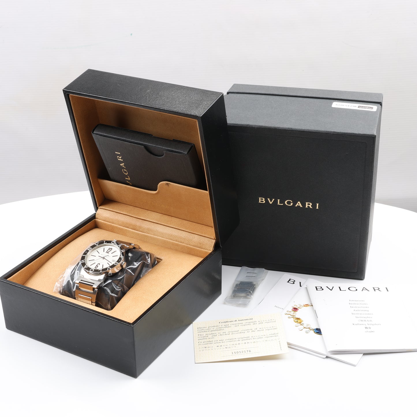 Bvlgari Bvlgari Bvlgari BB38WSSD AUTO L8718 SS AT Silver-Face Watch
