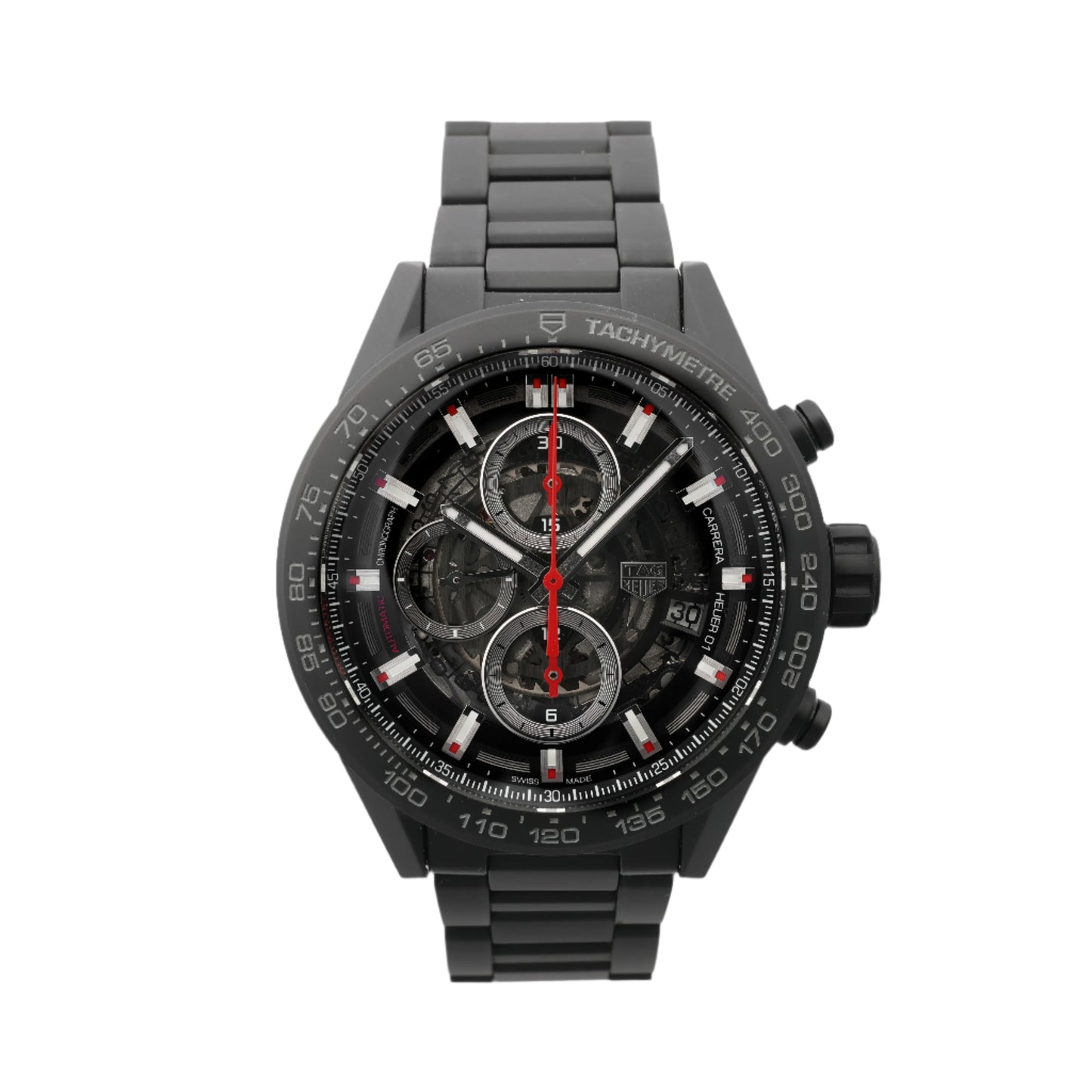 TAG Heuer Carrera Heuer 01 CAR2090.BH0729 WPD0400 CE AT Skeleton Dial Watch
