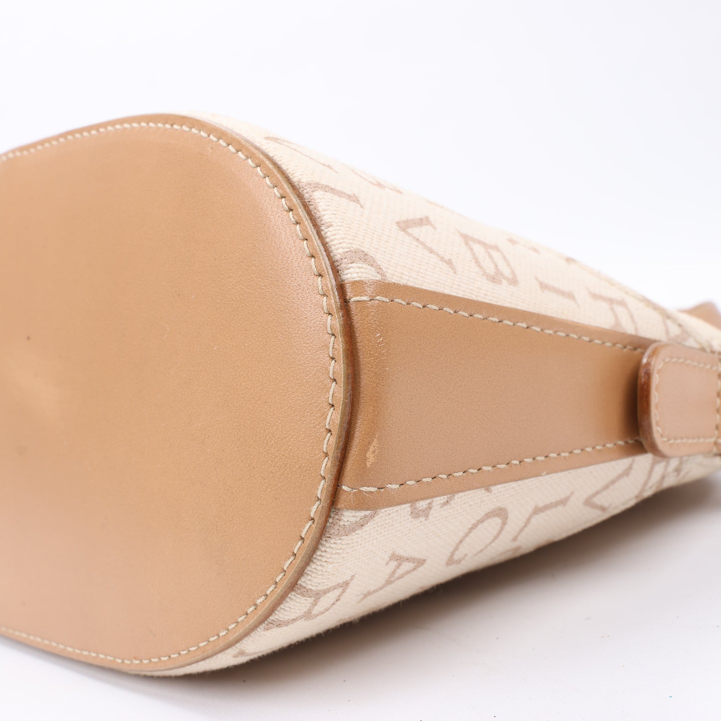 Bvlgari Bvlgari Canvas Handbag in Beige