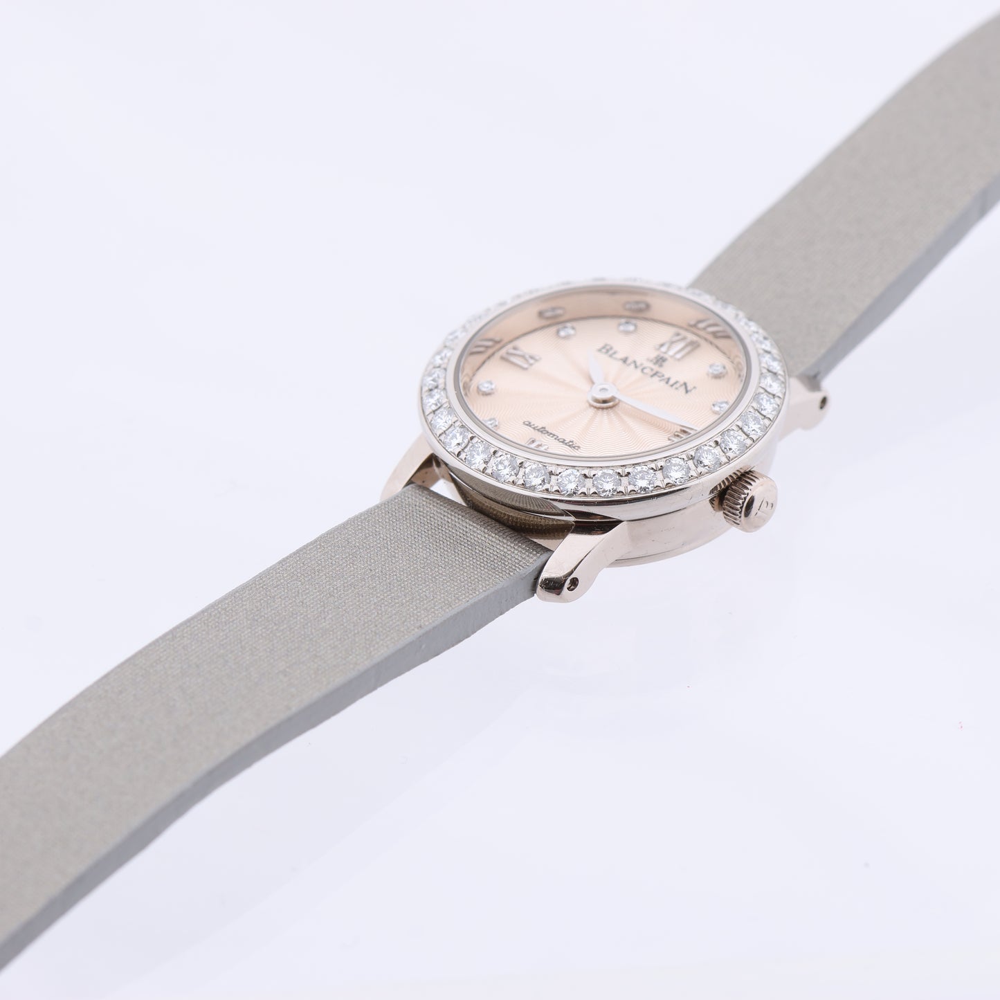 Blancpain Lady Bird 814 WG & Leather AT Silver-Face Watch N00062001 92R0A052A