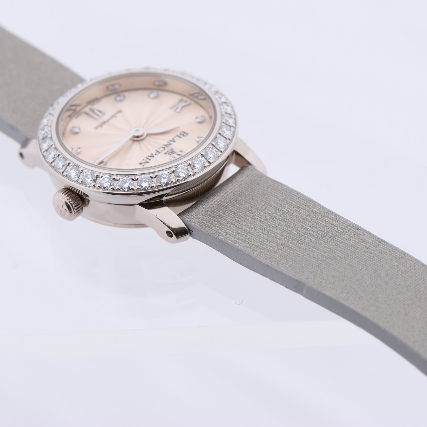 Blancpain Lady Bird 814 WG & Leather AT Silver-Face Watch N00062001 92R0A052A