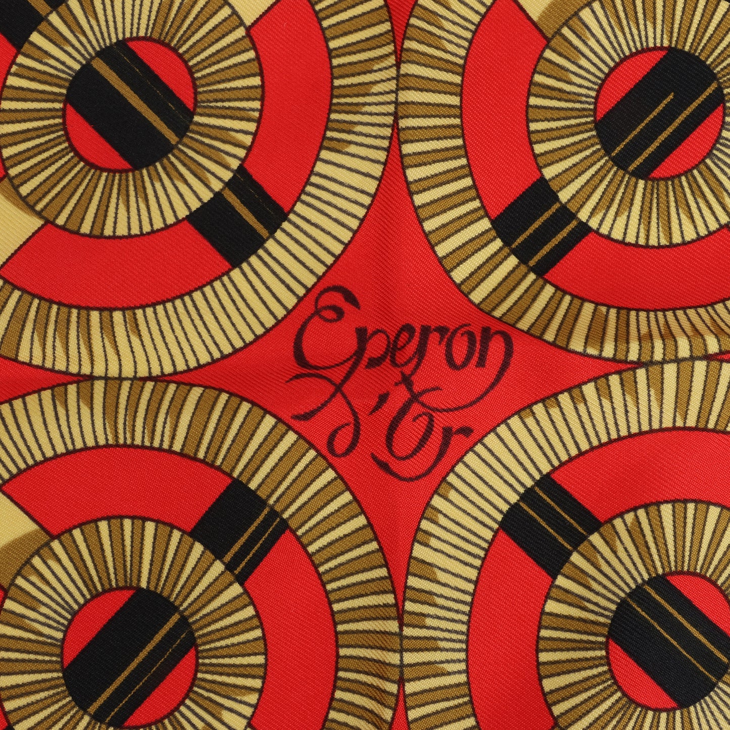 Hermès Carré 90 " Eperon d'or" 100% Silk Scarf in Red