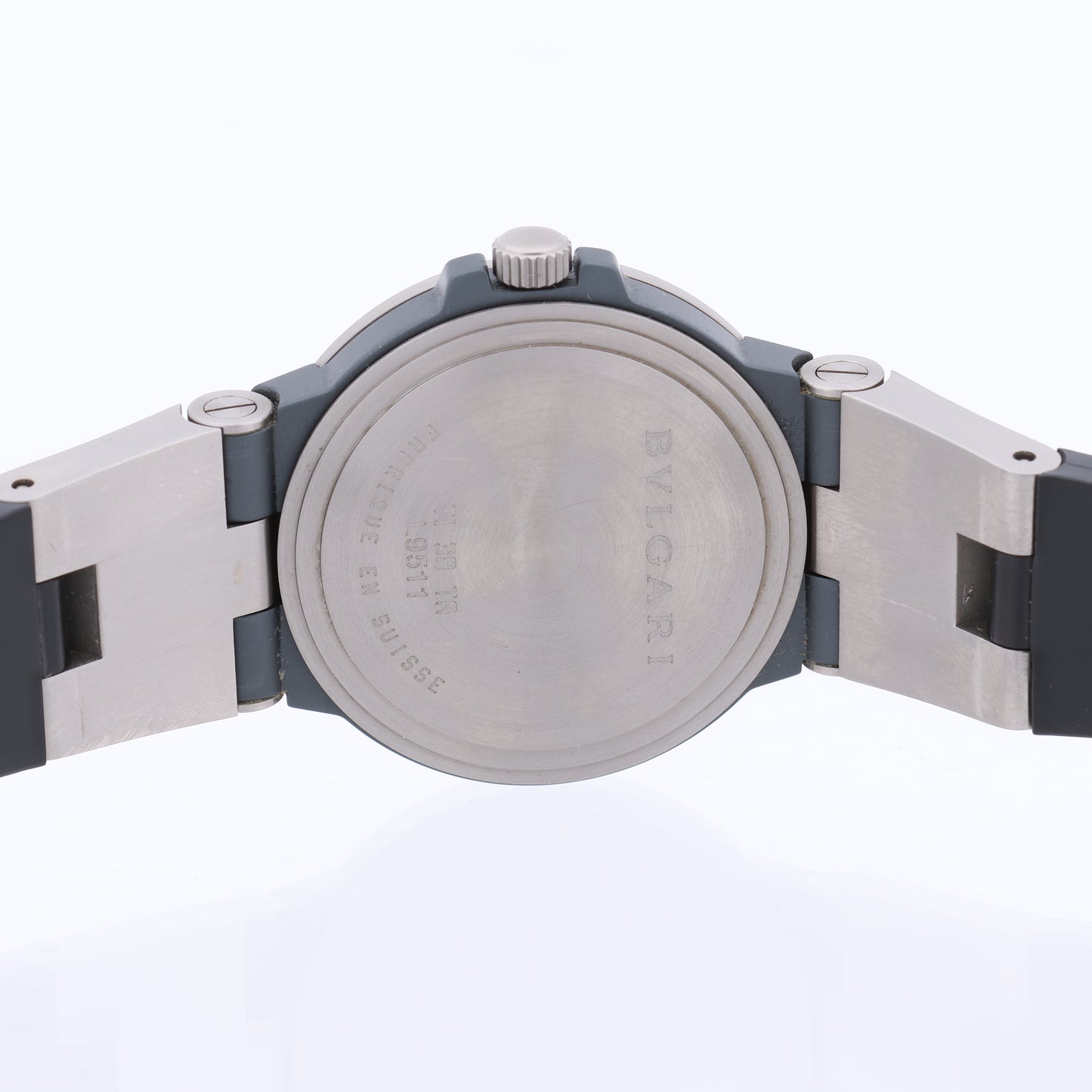 BVLGARI Diagono TI38TA L9511 Ti & rubber AT Black Dial Watch