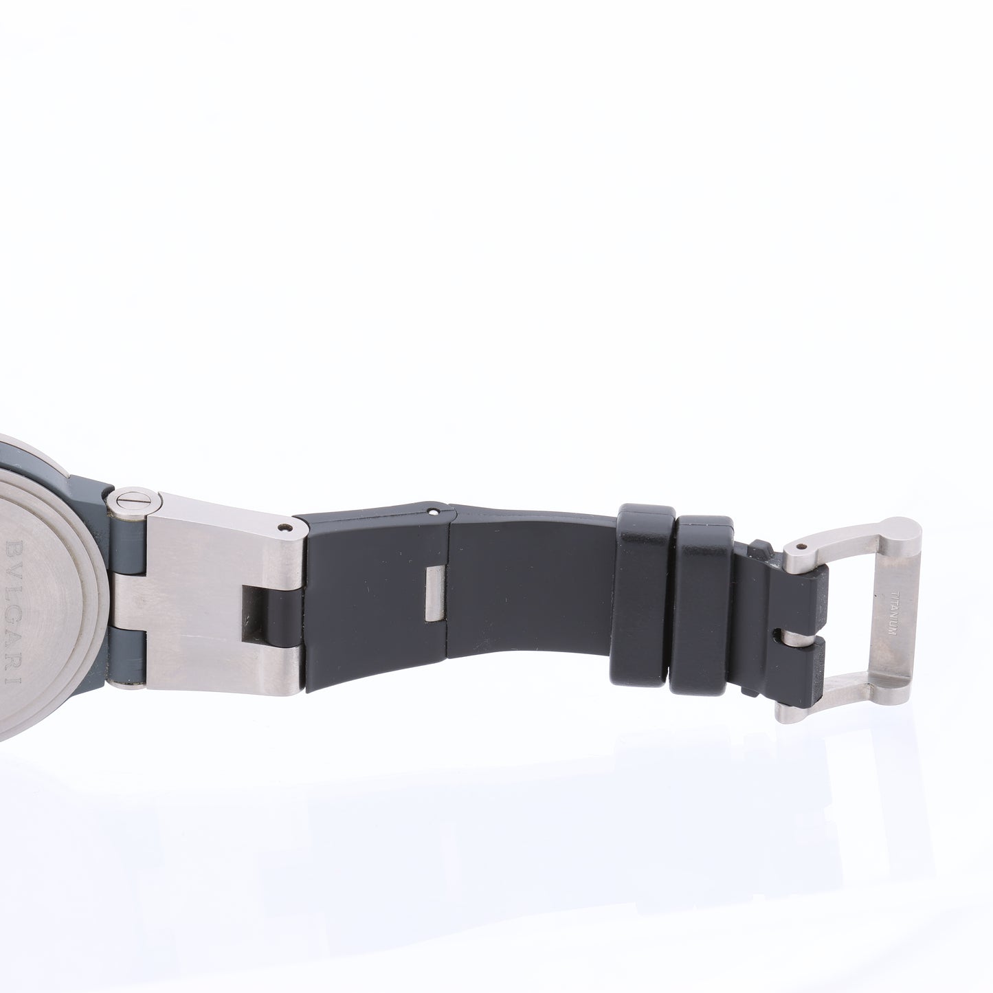 BVLGARI Diagono TI38TA L9511 Ti & rubber AT Black Dial Watch