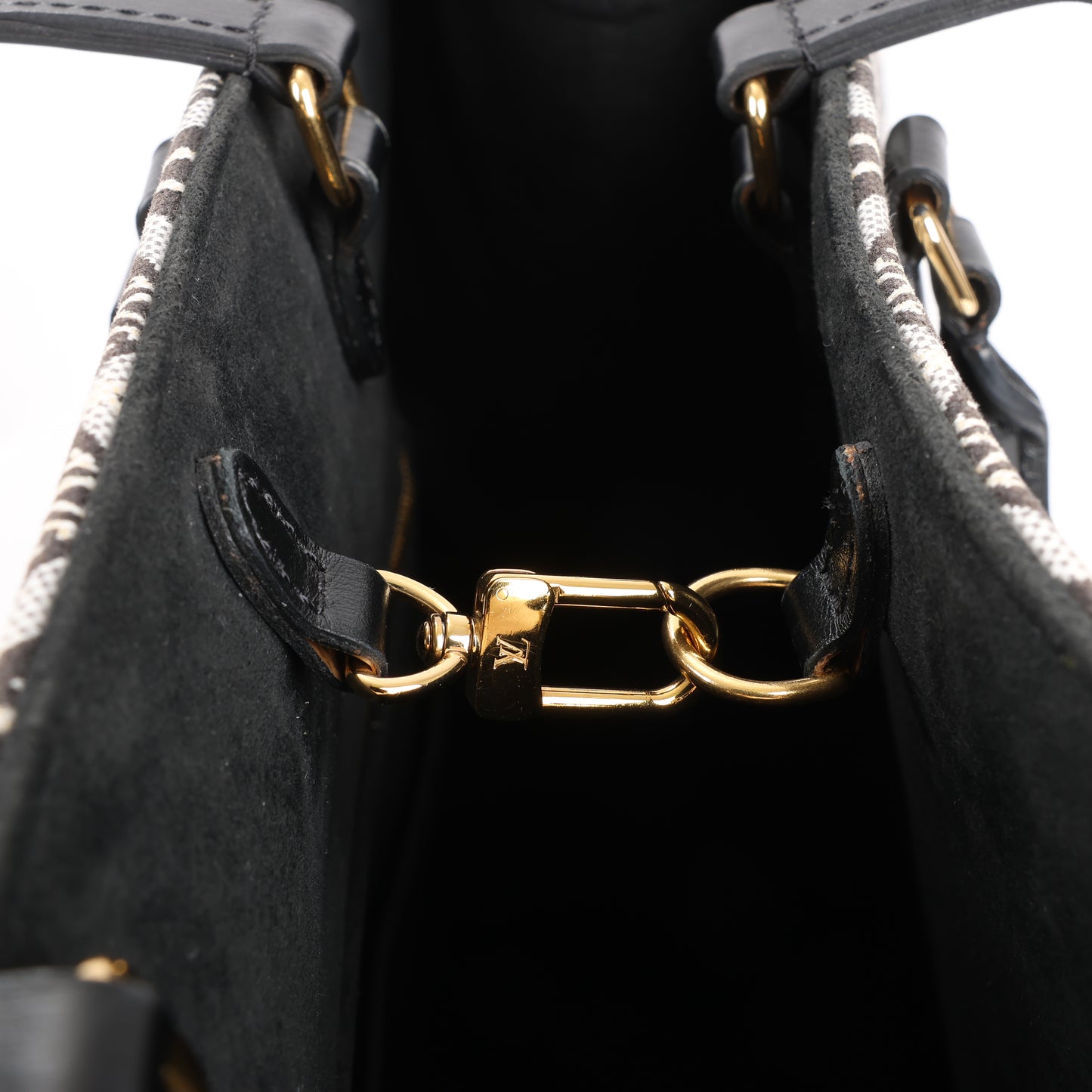 Louis Vuitton Seit 1854 OnTheGo GM Handtasche in Schwarz x Weiß M57207