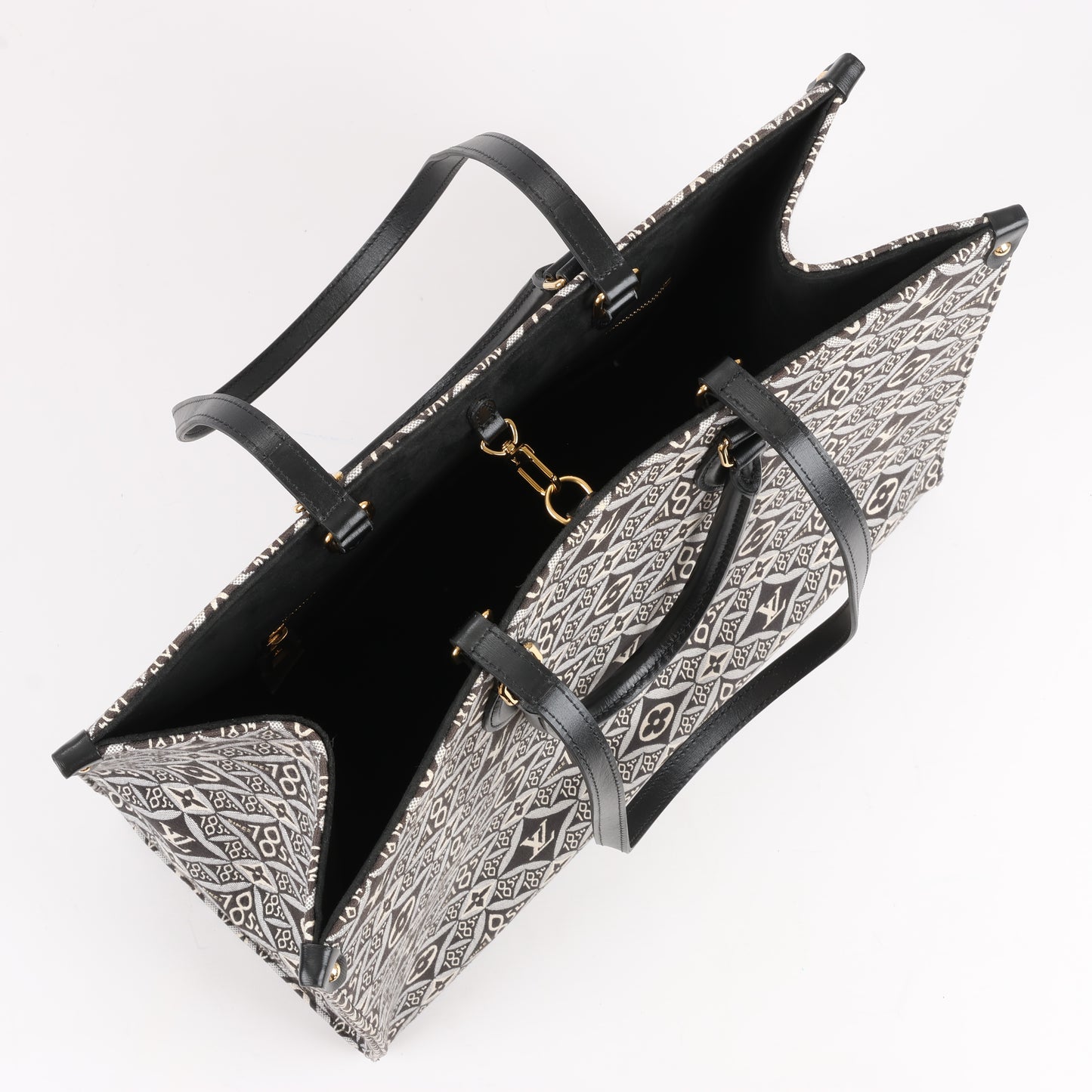 Louis Vuitton Seit 1854 OnTheGo GM Handtasche in Schwarz x Weiß M57207
