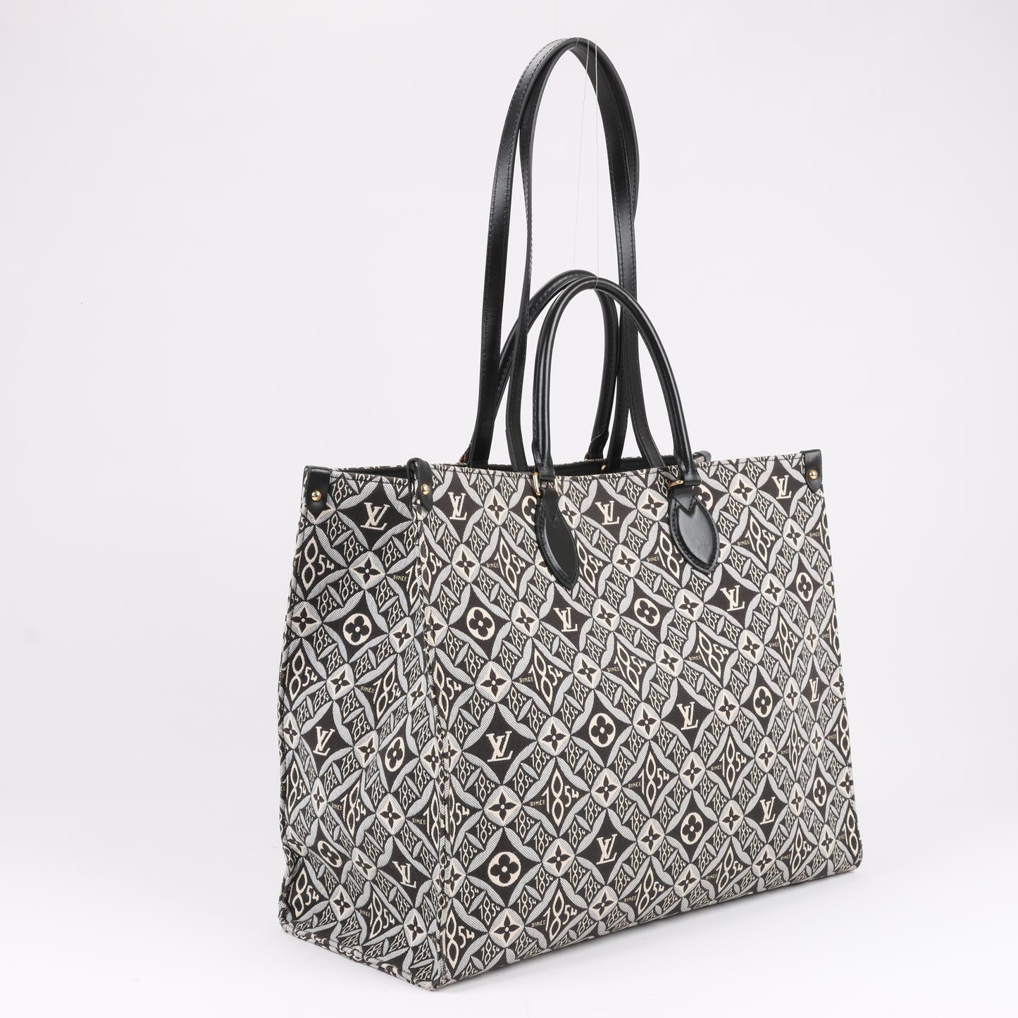 Louis Vuitton Seit 1854 OnTheGo GM Handtasche in Schwarz x Weiß M57207