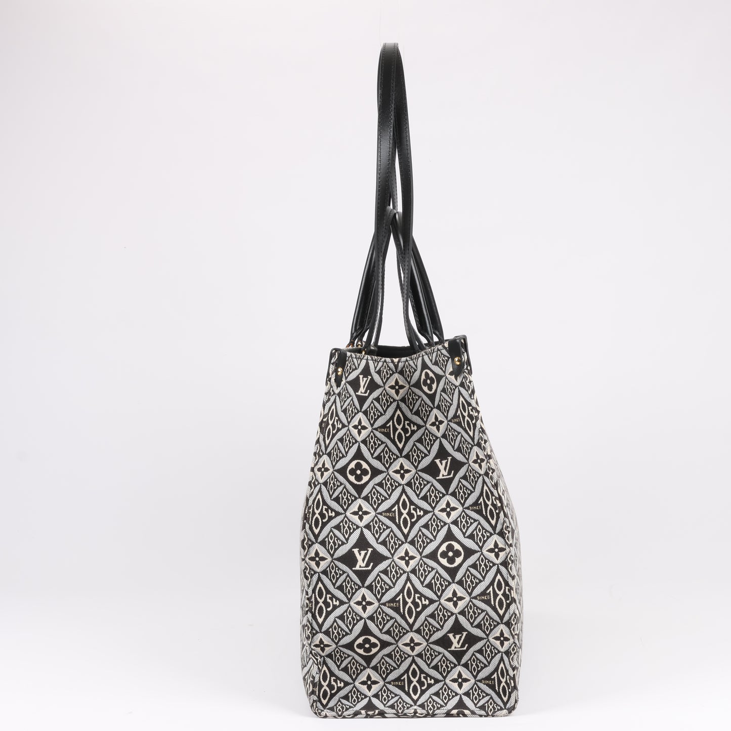 Louis Vuitton Seit 1854 OnTheGo GM Handtasche in Schwarz x Weiß M57207