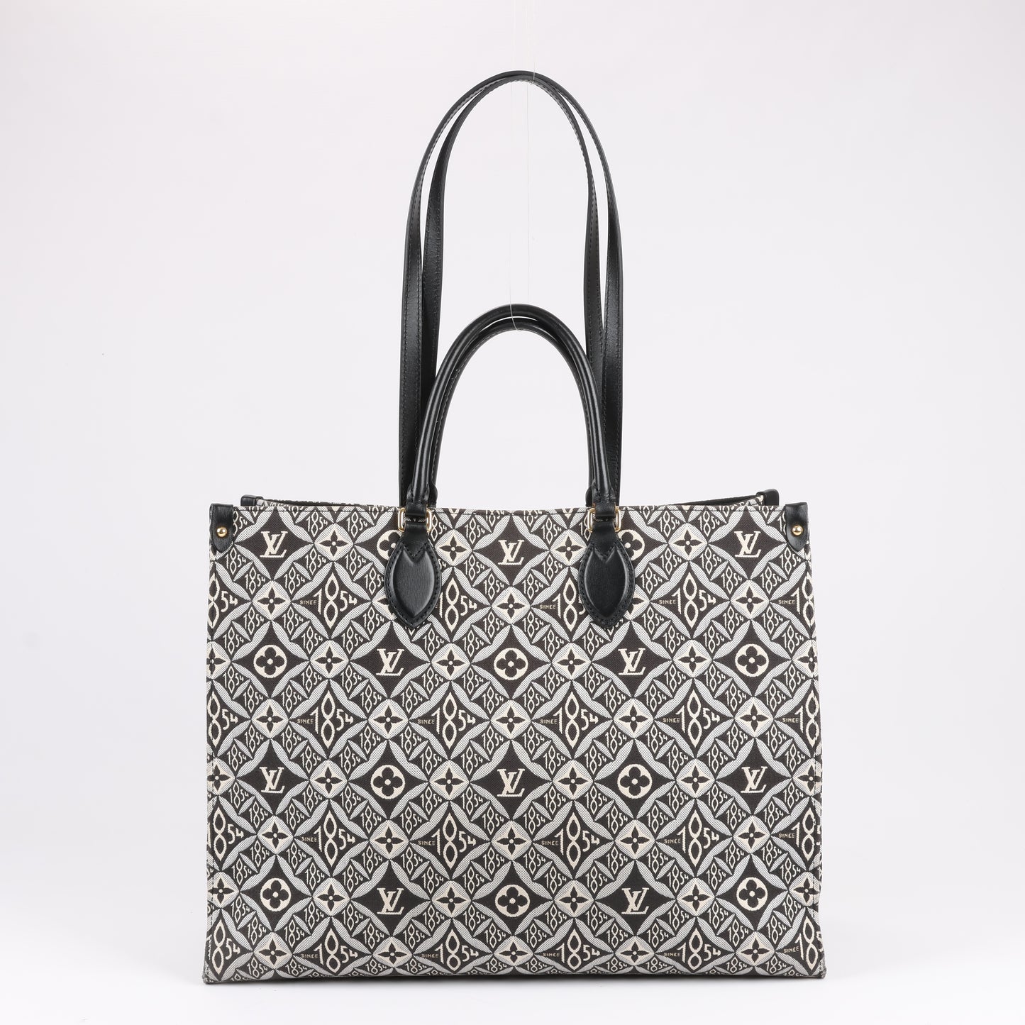 Louis Vuitton Seit 1854 OnTheGo GM Handtasche in Schwarz x Weiß M57207