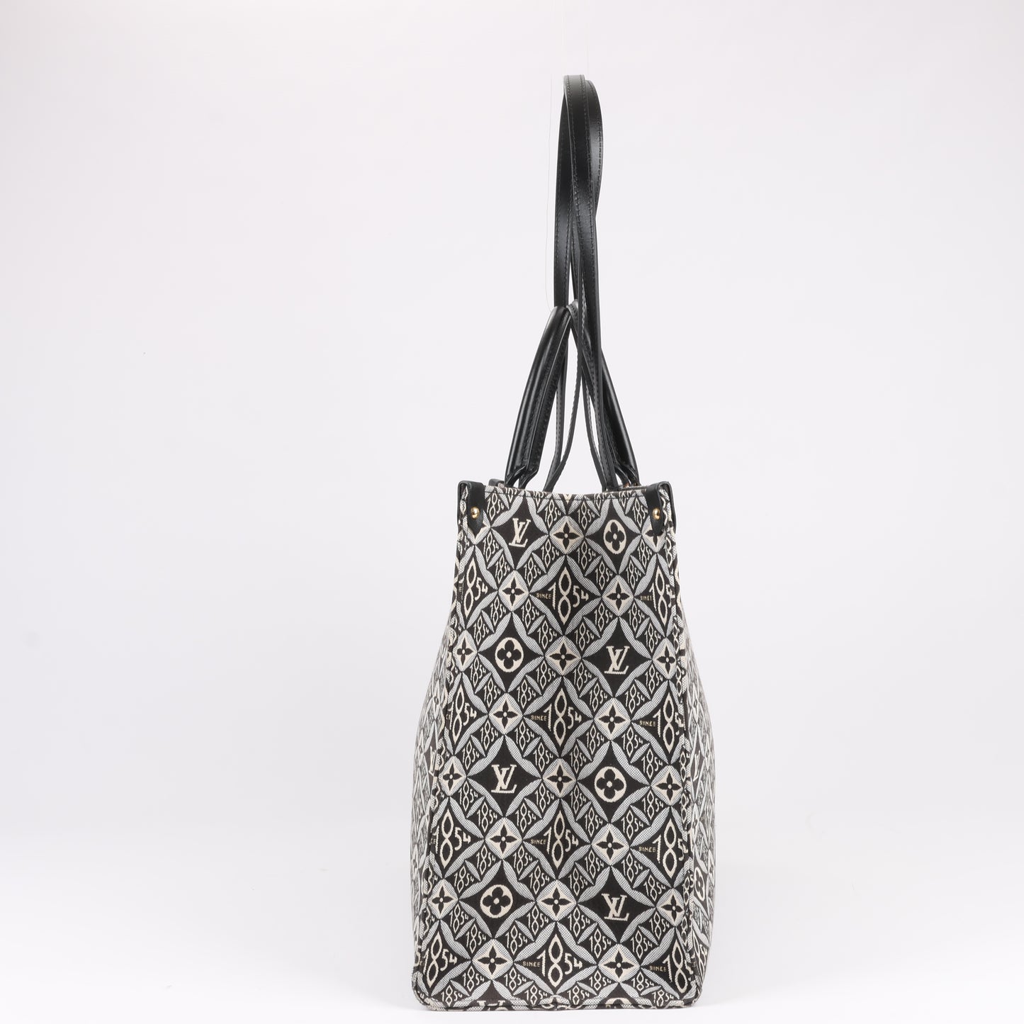 Louis Vuitton Seit 1854 OnTheGo GM Handtasche in Schwarz x Weiß M57207