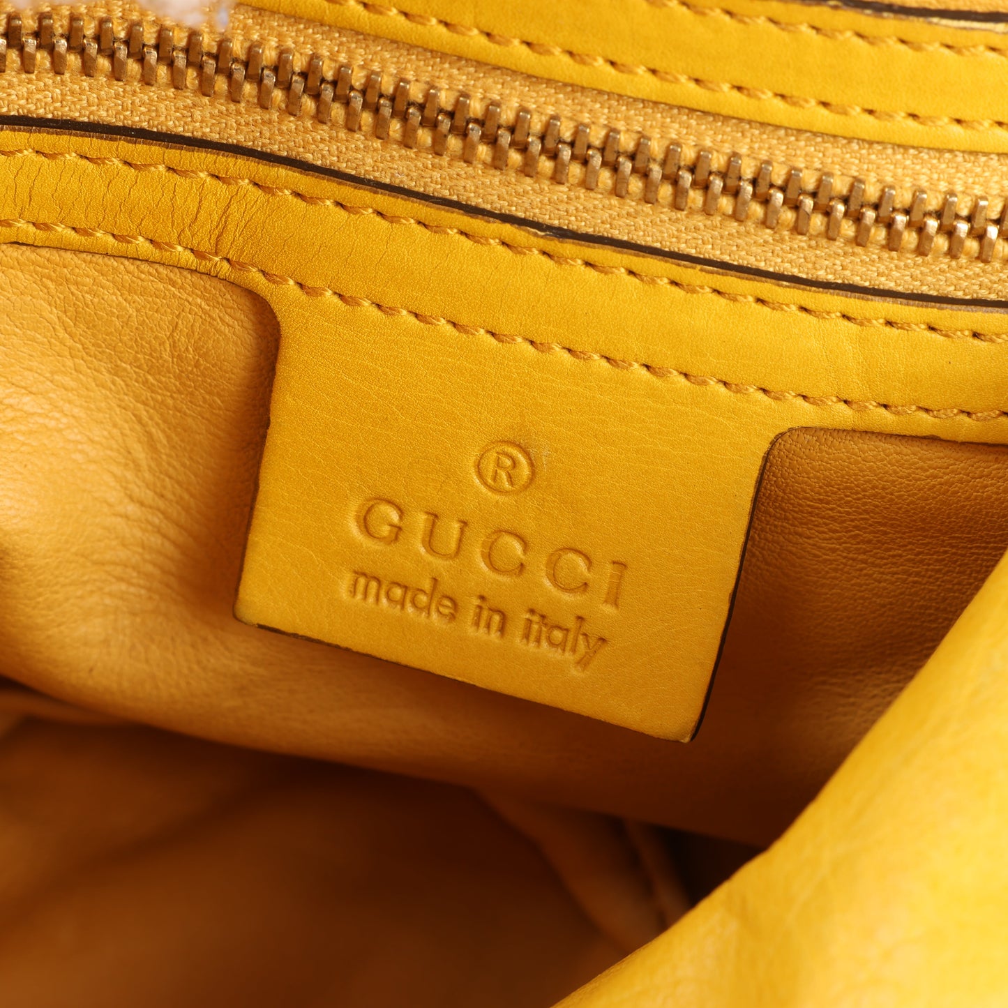 Gucci Exotenleder - Alligator Hysteria Top 2way Handtasche in Gelb