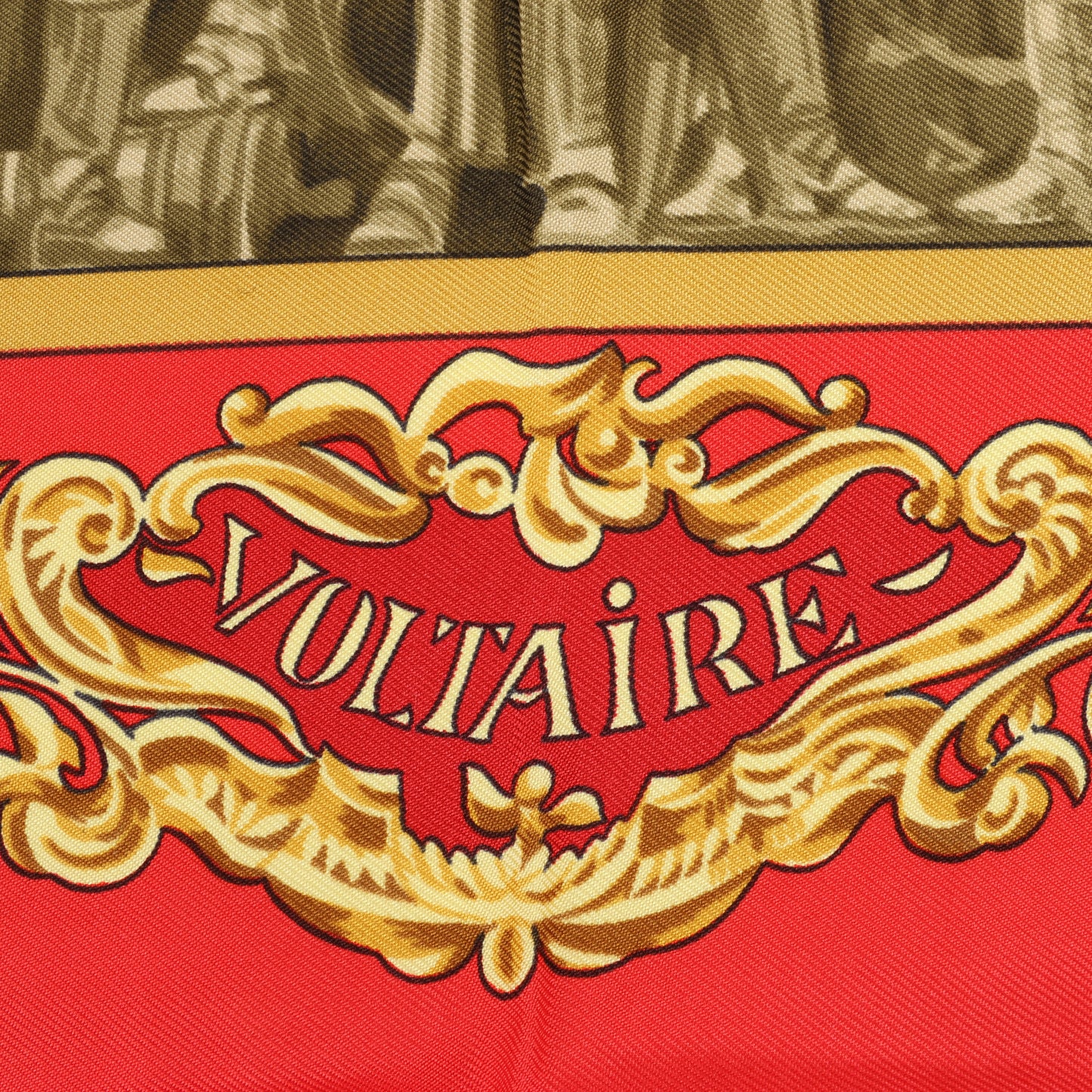 Hermès Carré 90 "SANSSOUCY" 100% Silk Scarf in Red