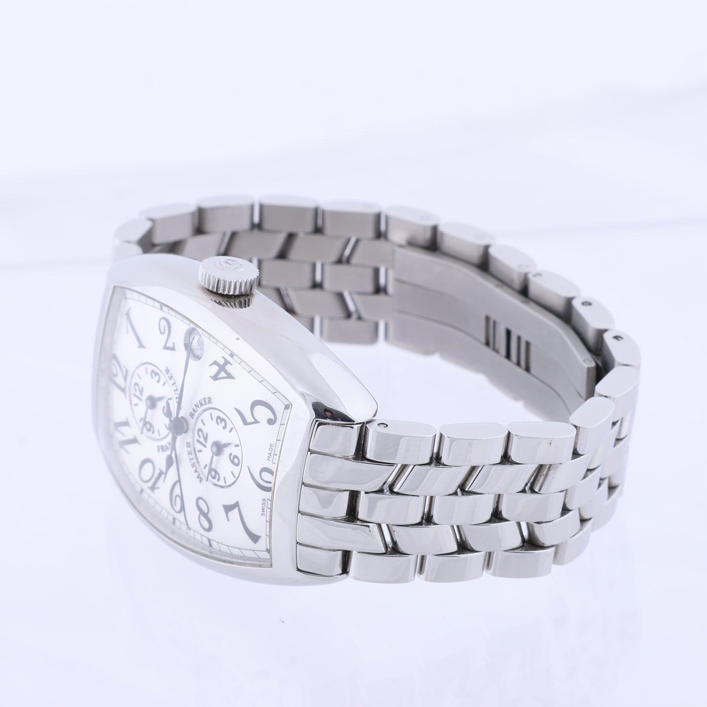Franck Muller Master Banker 6850MB 575 SS AT Silver-Face Watch