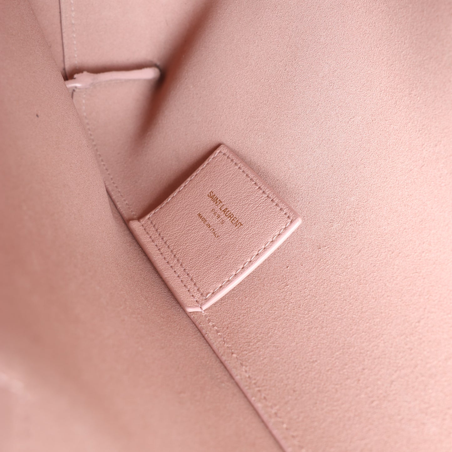 Saint Laurent Paris Toy Shopping 2-Wege-Handtasche aus Leder in Pink 498612