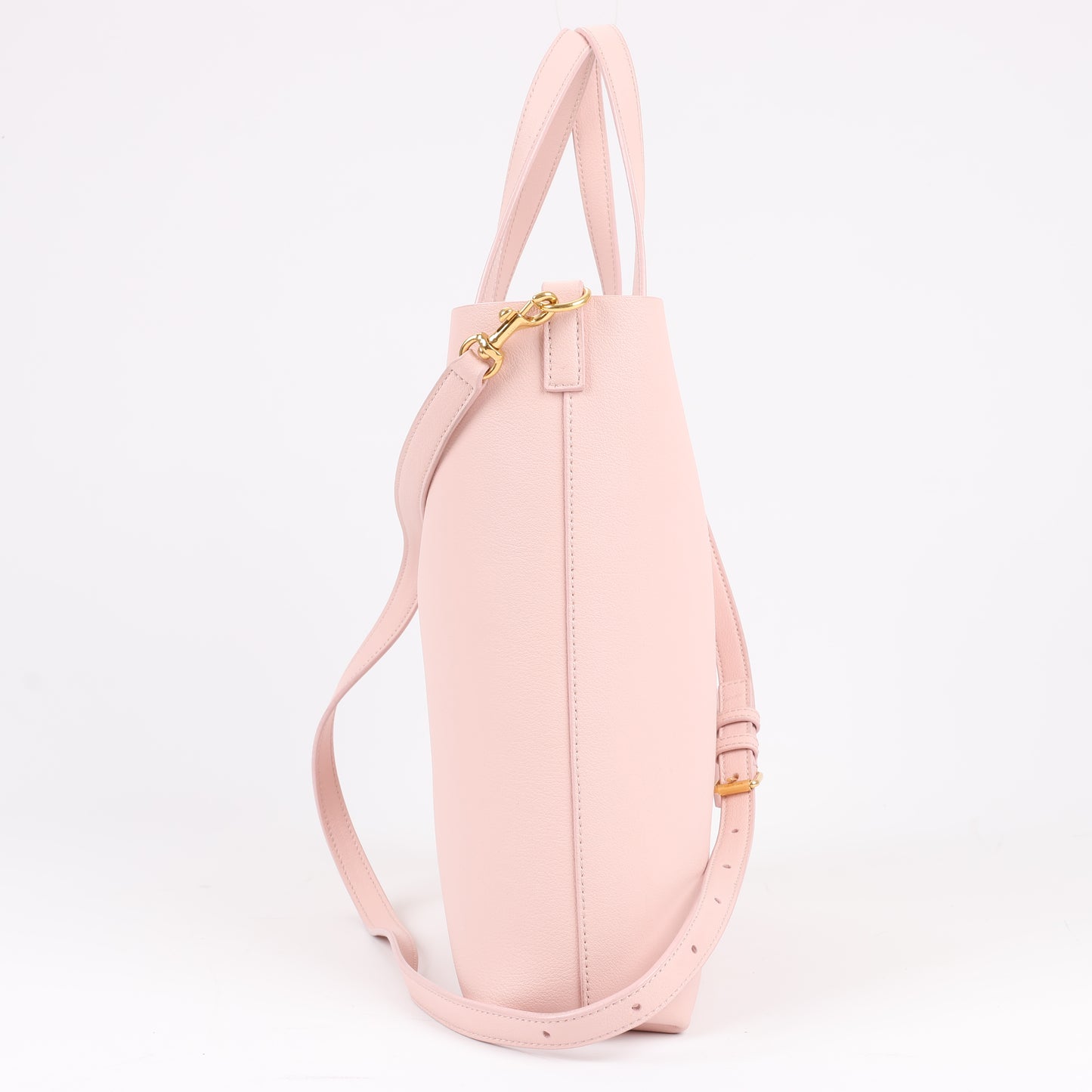 Saint Laurent Paris Toy Shopping 2-Wege-Handtasche aus Leder in Pink 498612