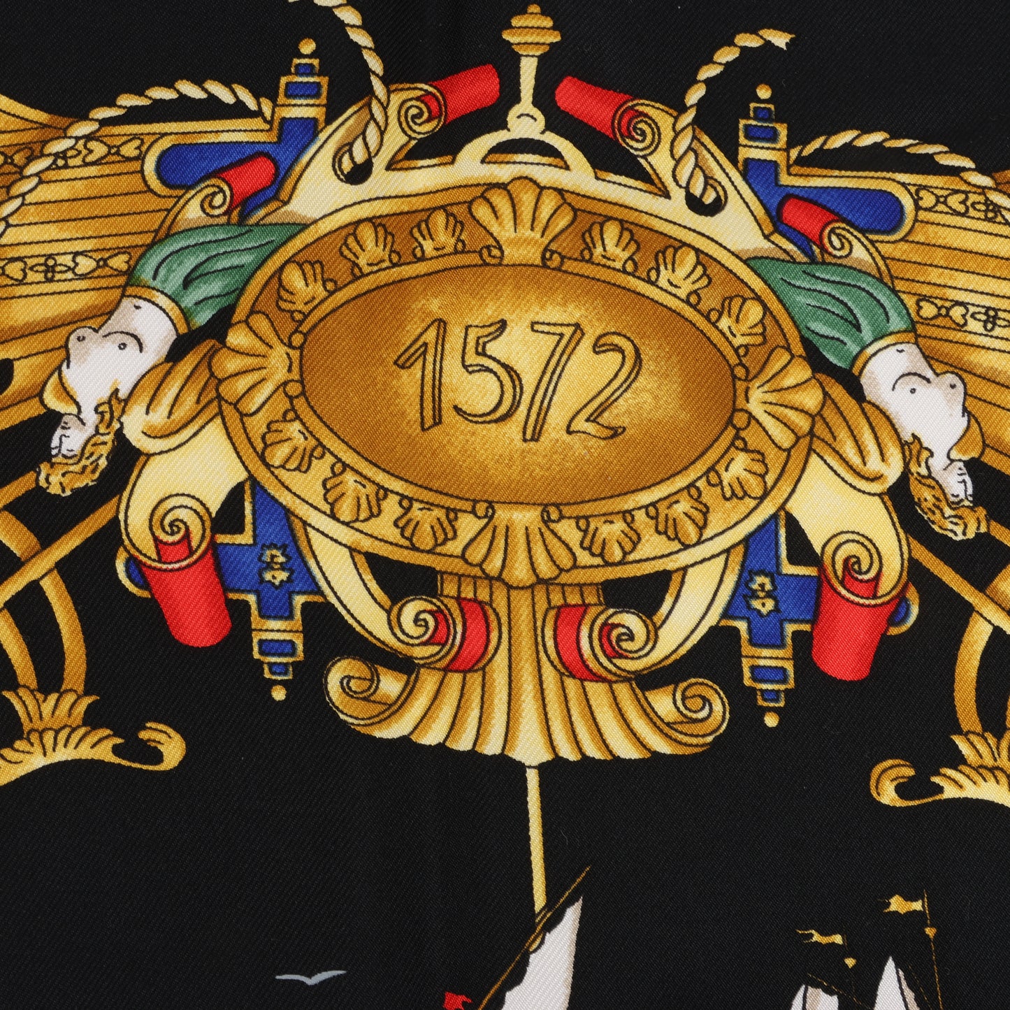 Hermès Carré 90 "VOILES DE LUMIERE" 100% Silk Scarf in Black