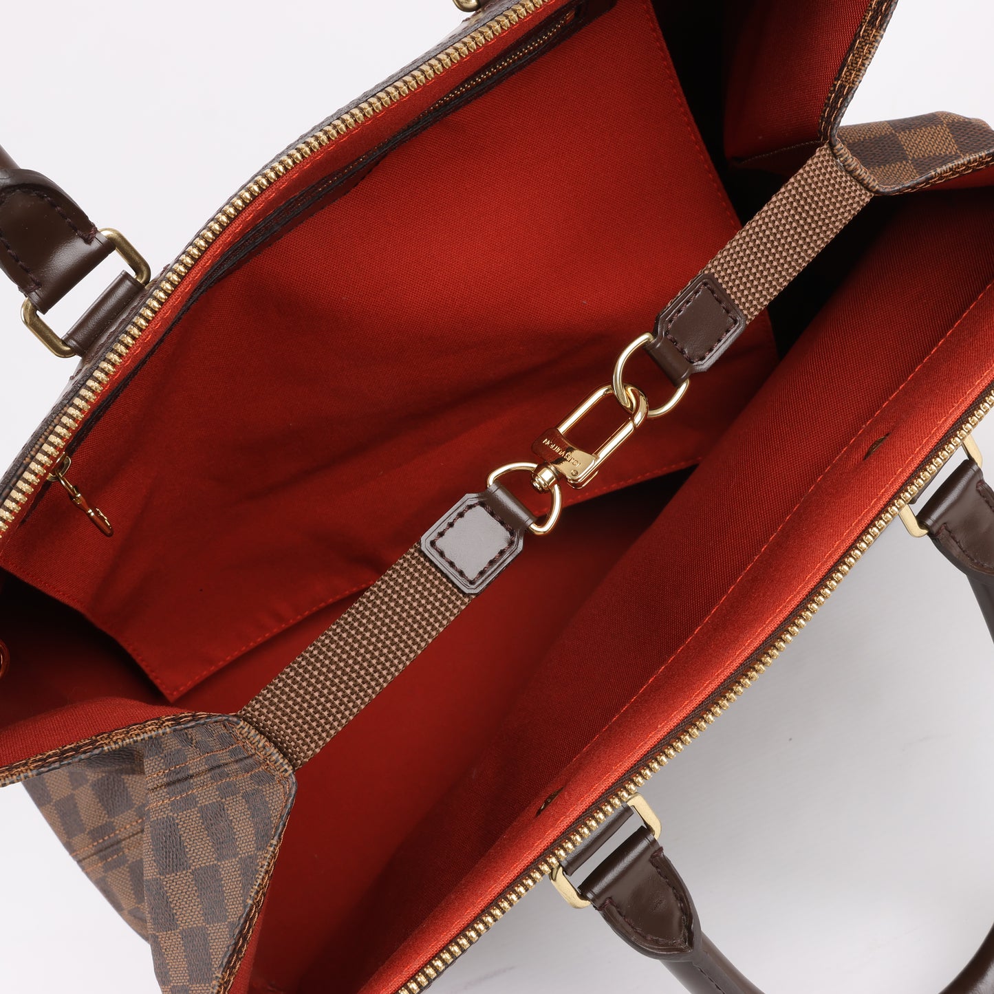 Louis Vuitton Damier Ebene Greenwich PM Sac à main en marron N41165