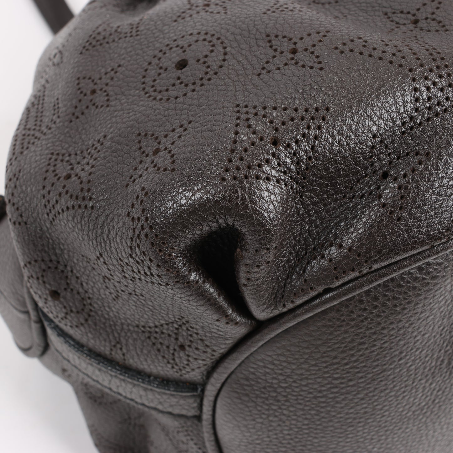 Louis Vuitton Monogram Mahina Leder Lunar GM Handtasche in Braun M97052