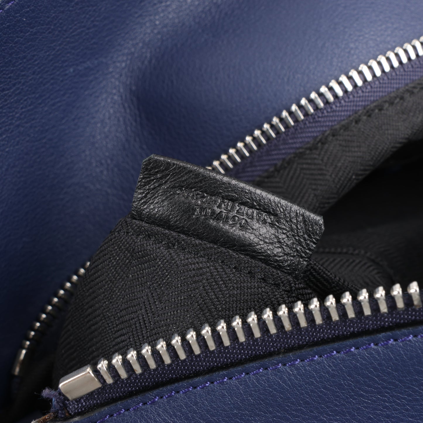 LOEWE Puzzle Large Leather 2Way Handbag in Navy Blue
