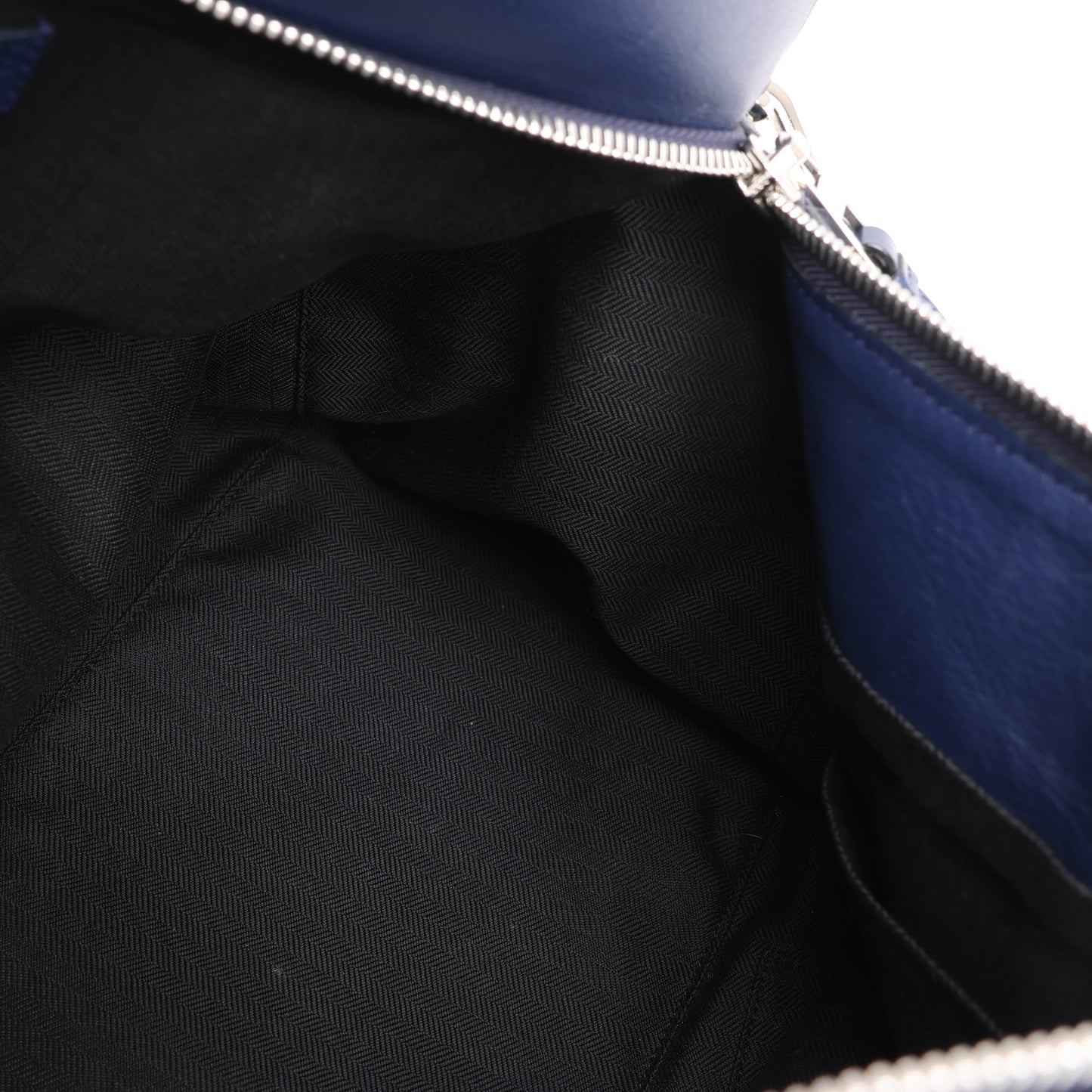 LOEWE Puzzle Large Leather 2Way Handbag in Navy Blue