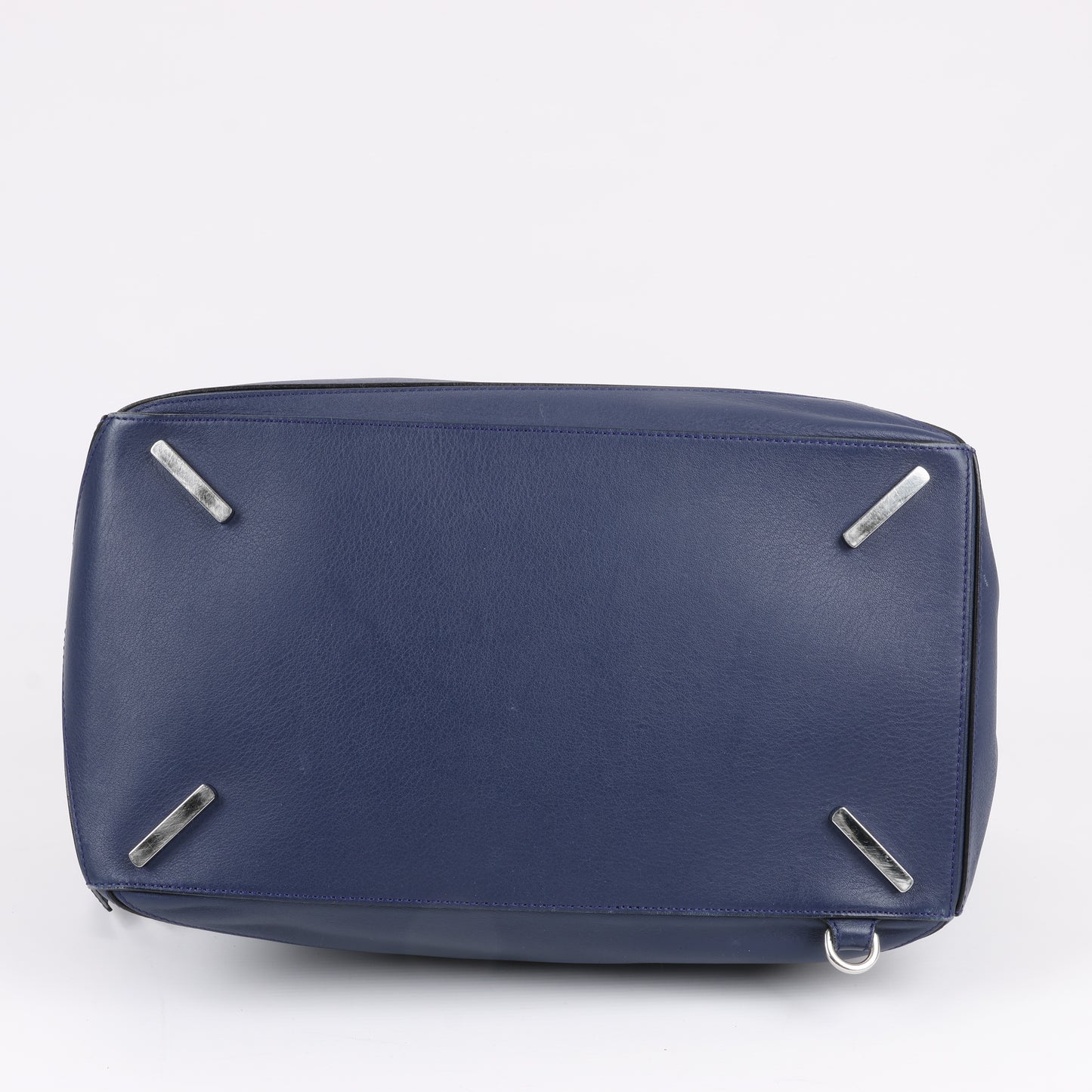 Grand sac à main double usage en cuir Puzzle LOEWE bleu marine