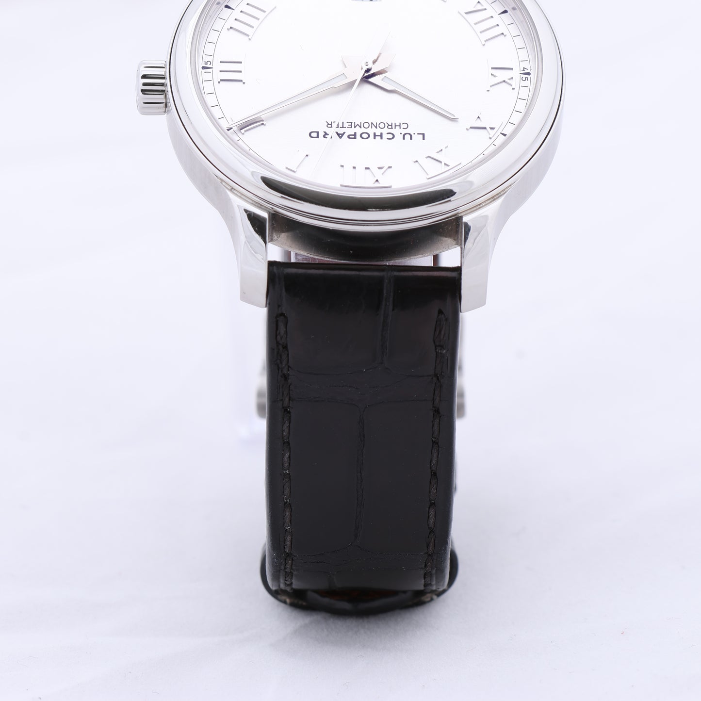 Chopard L.U.C 1937 Classic 168544-3002 42mm White Dial and Steel x Leather Watch