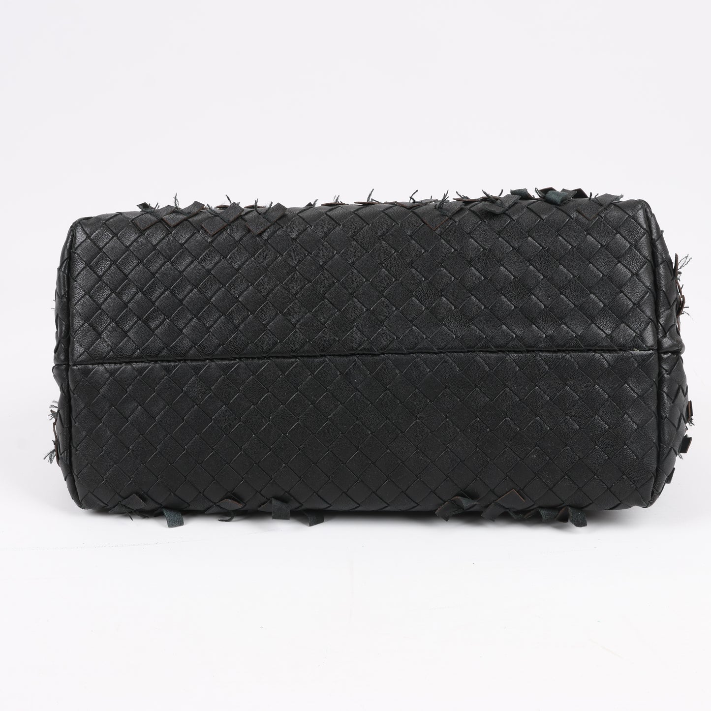 Umhängetasche aus Intrecciato-Leder von Bottega Veneta in Schwarz