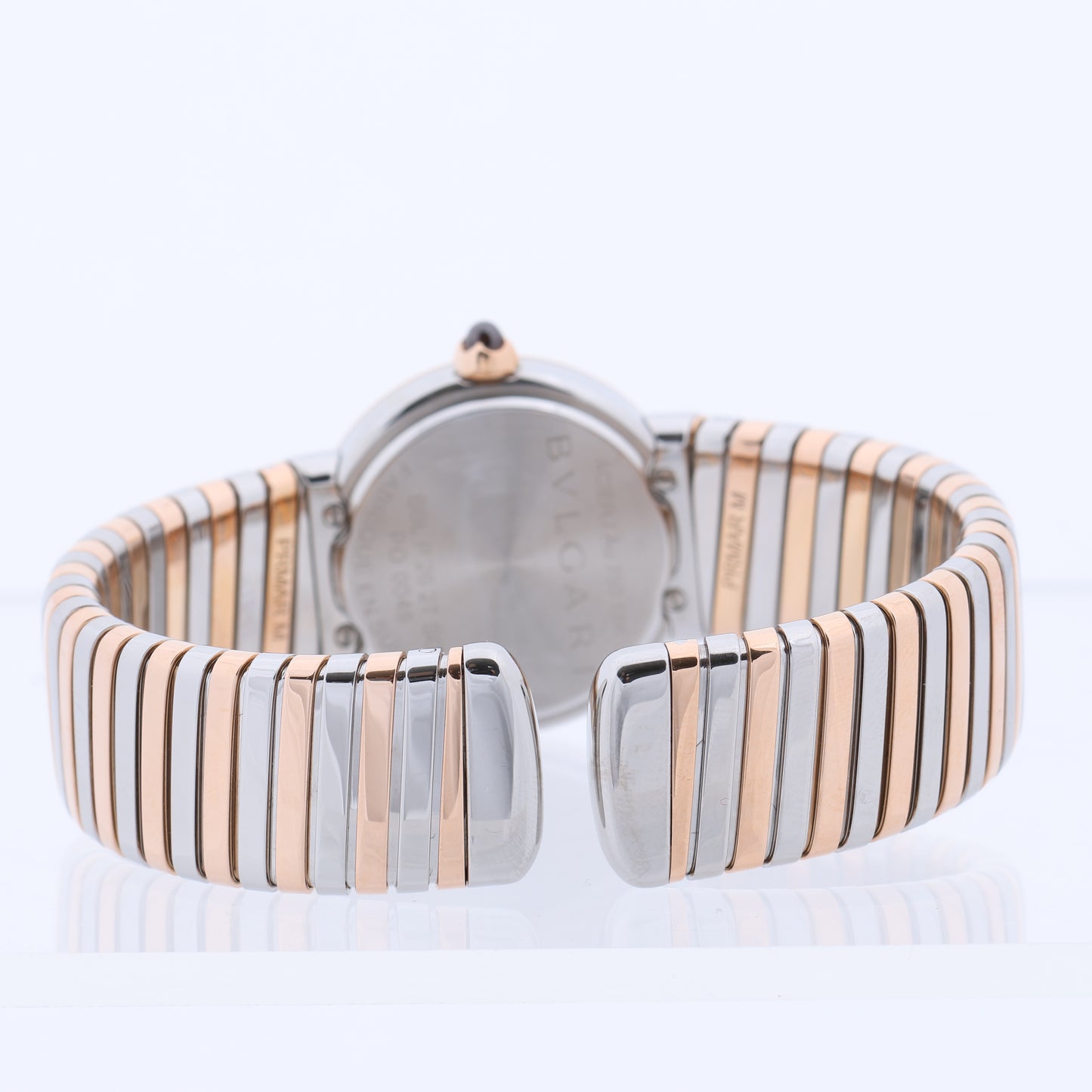 Bulgari Tubogas BBLP262TSG PO0046 ST PG QZ Shell-Face Watch