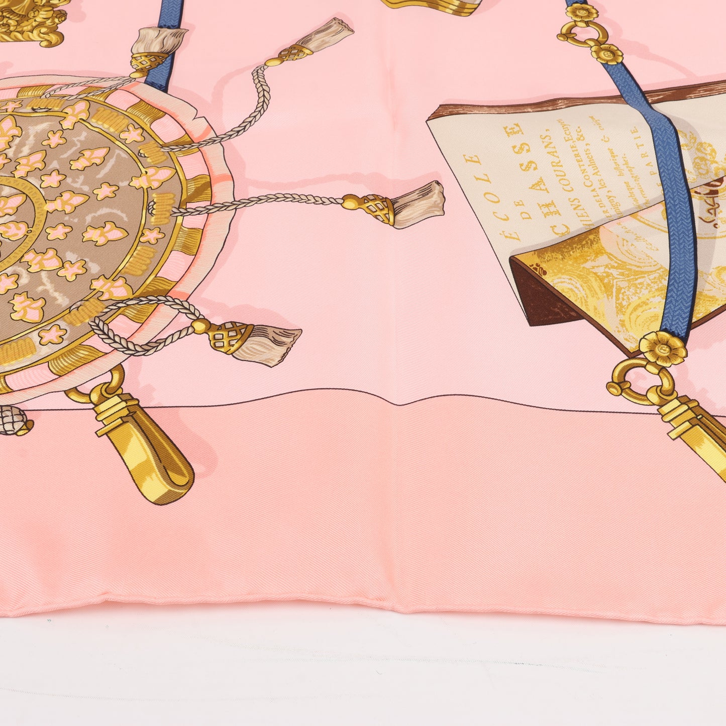 Hermès Carré 90 "Memoire d'Hermes" 100% Silk Scarf in Pink