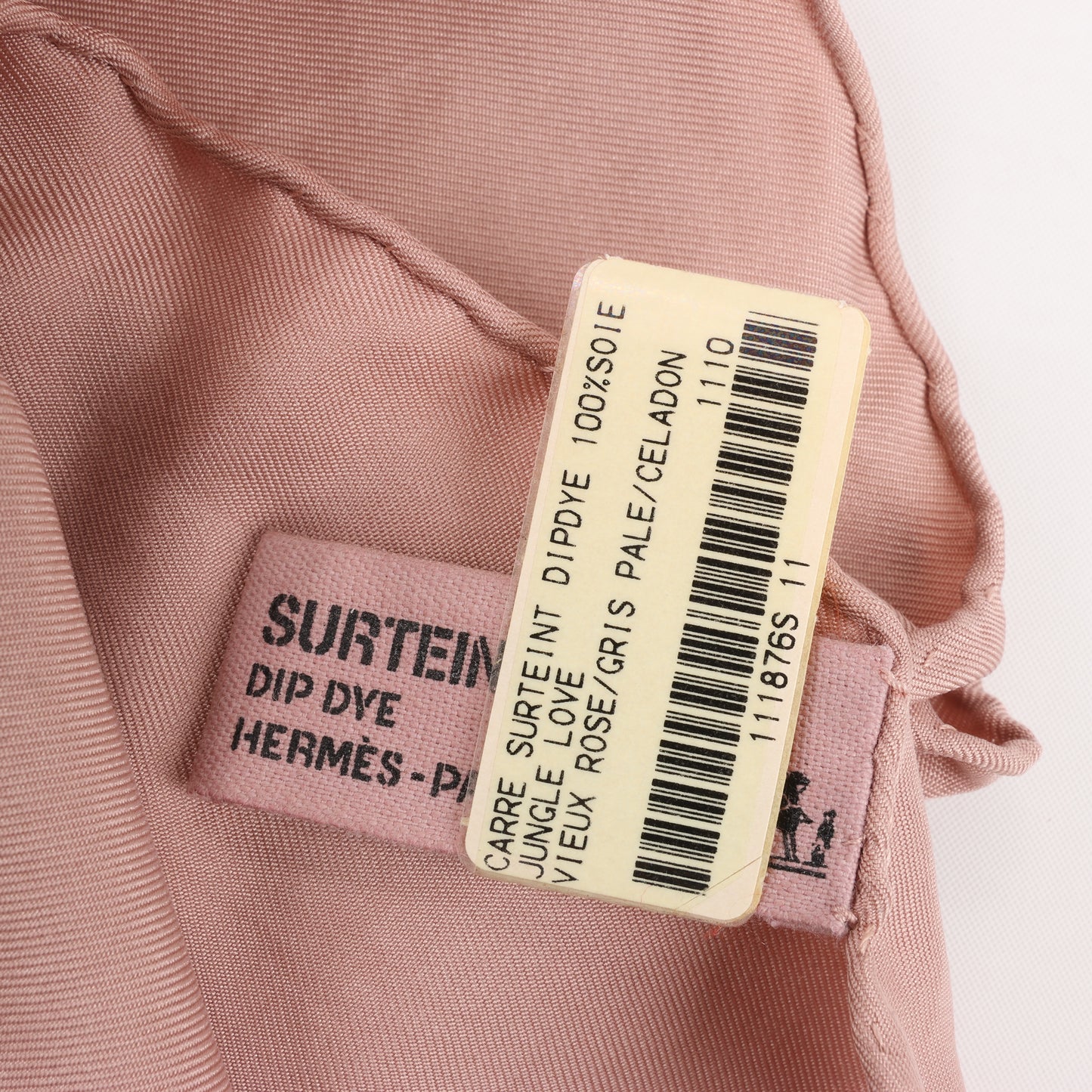 Hermès Carré 90 "JUNGLE LOVE" 100% Silk Scarf in Pink