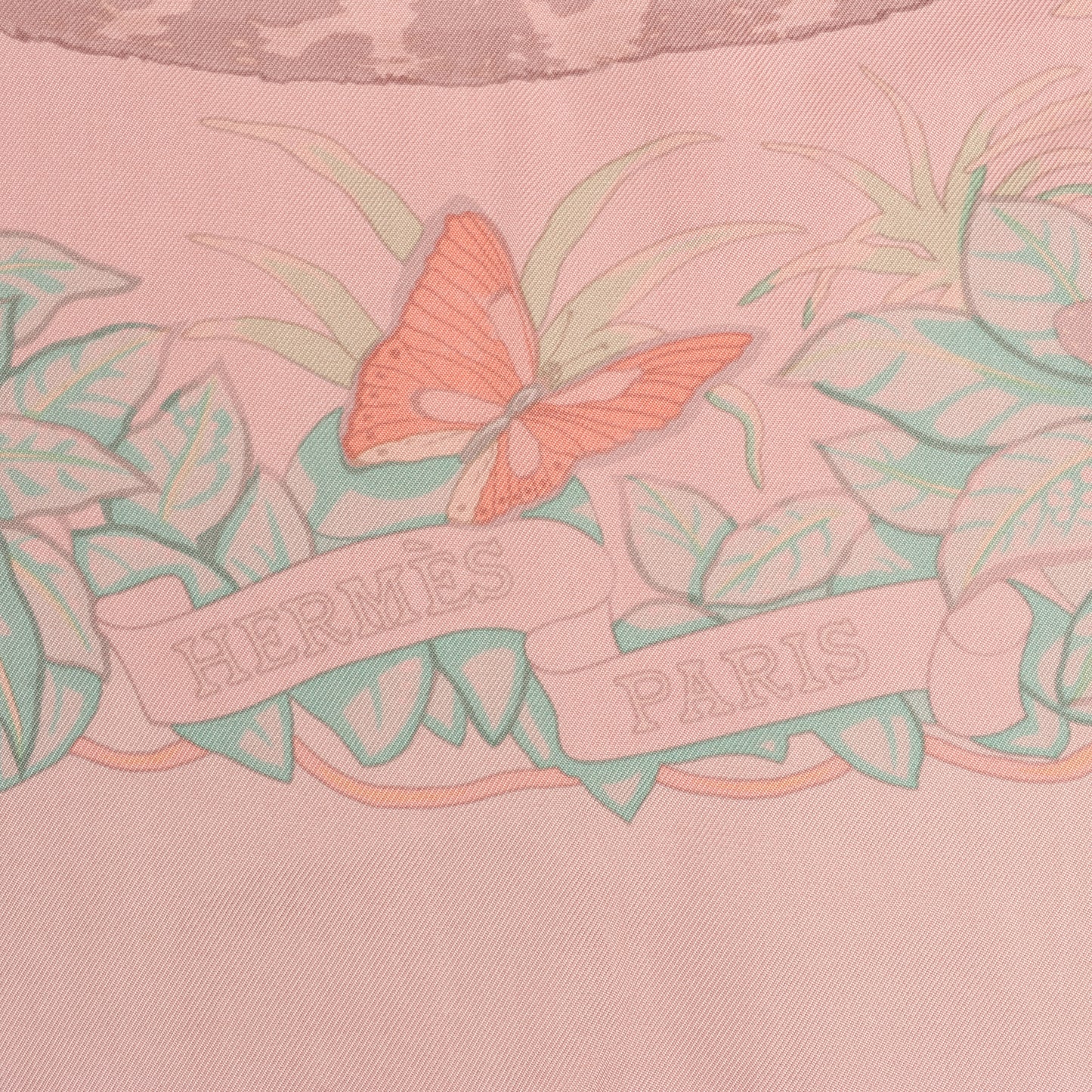 Hermès Carré 90 "JUNGLE LOVE" 100% Silk Scarf in Pink
