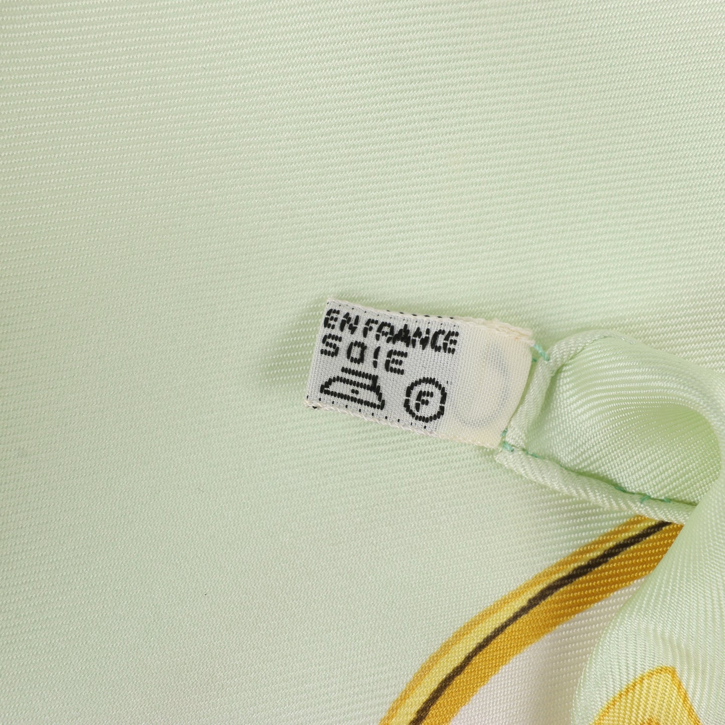 Hermès Carré 90 "La Marine en Bois" 100% Silk Scarf in Green
