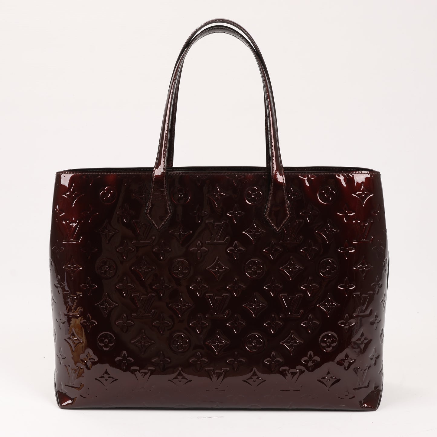 Louis Vuitton Monogramm Vernis Wilshire MM Handtasche in Amarante