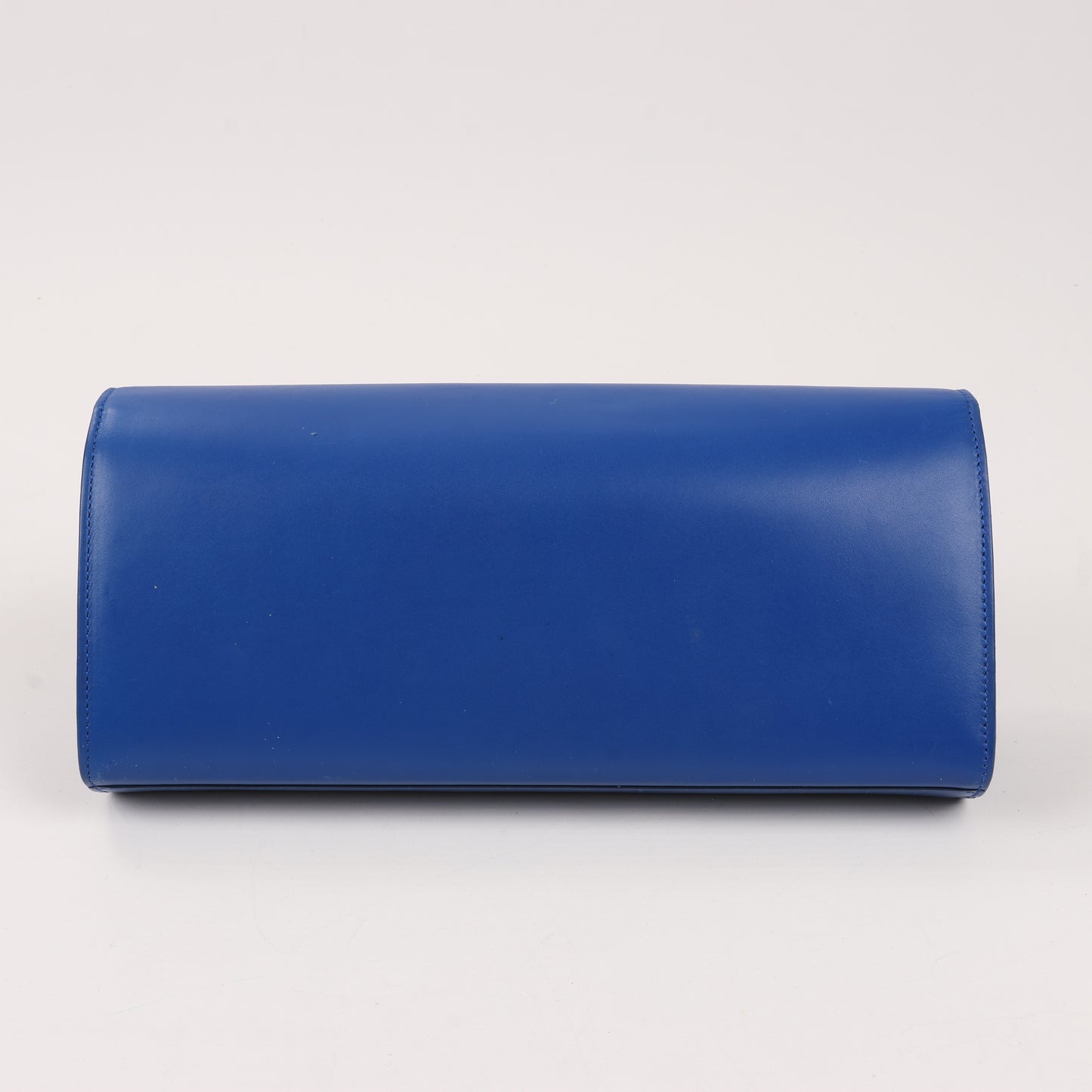 Saint Laurent Paris Kate Monogramme Smooth Leather Clutch in Blue Majorelle