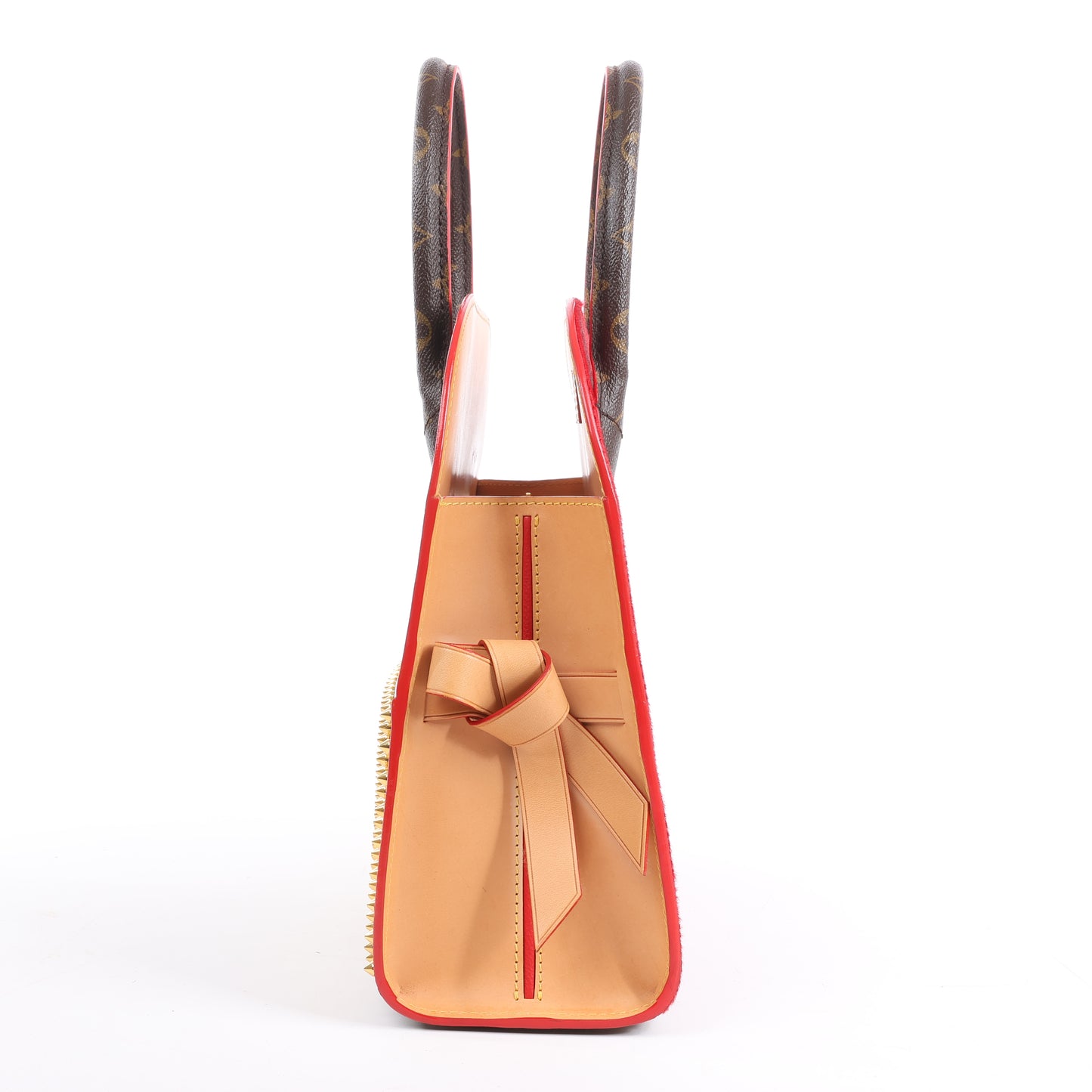 Sac à main Louis Vuitton x Christian Louboutin Monogram Iconoclast marron et rouge M41234