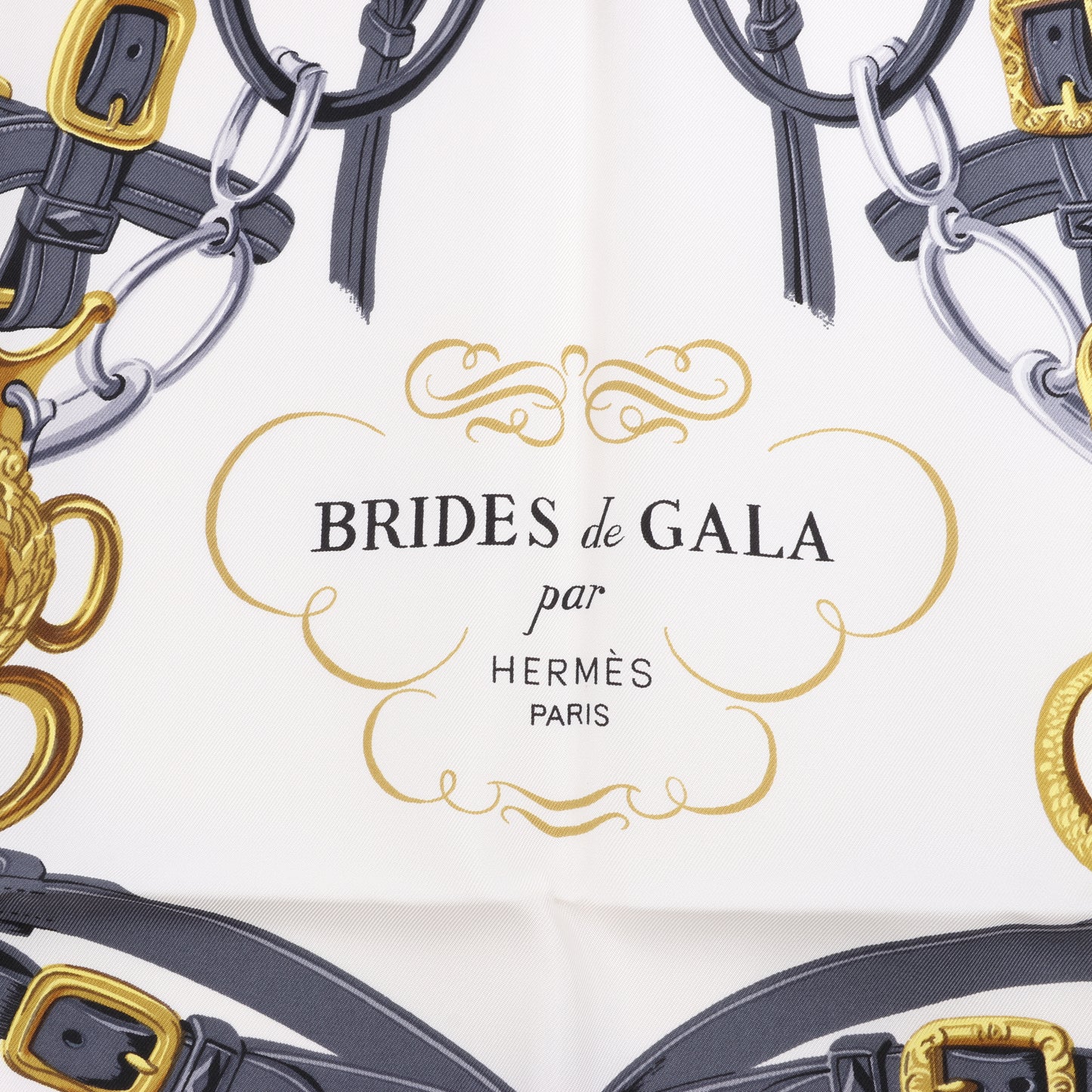Hermès Carré 90 Seidenschal „Brides De Gala“.
