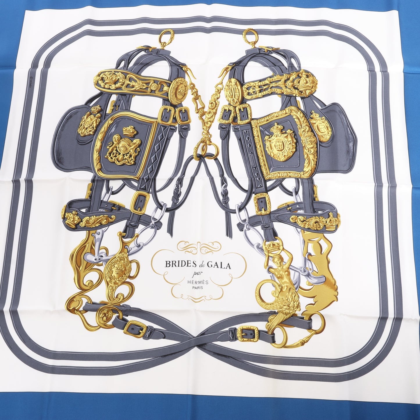 Hermès Carré 90 Seidenschal „Brides De Gala“.