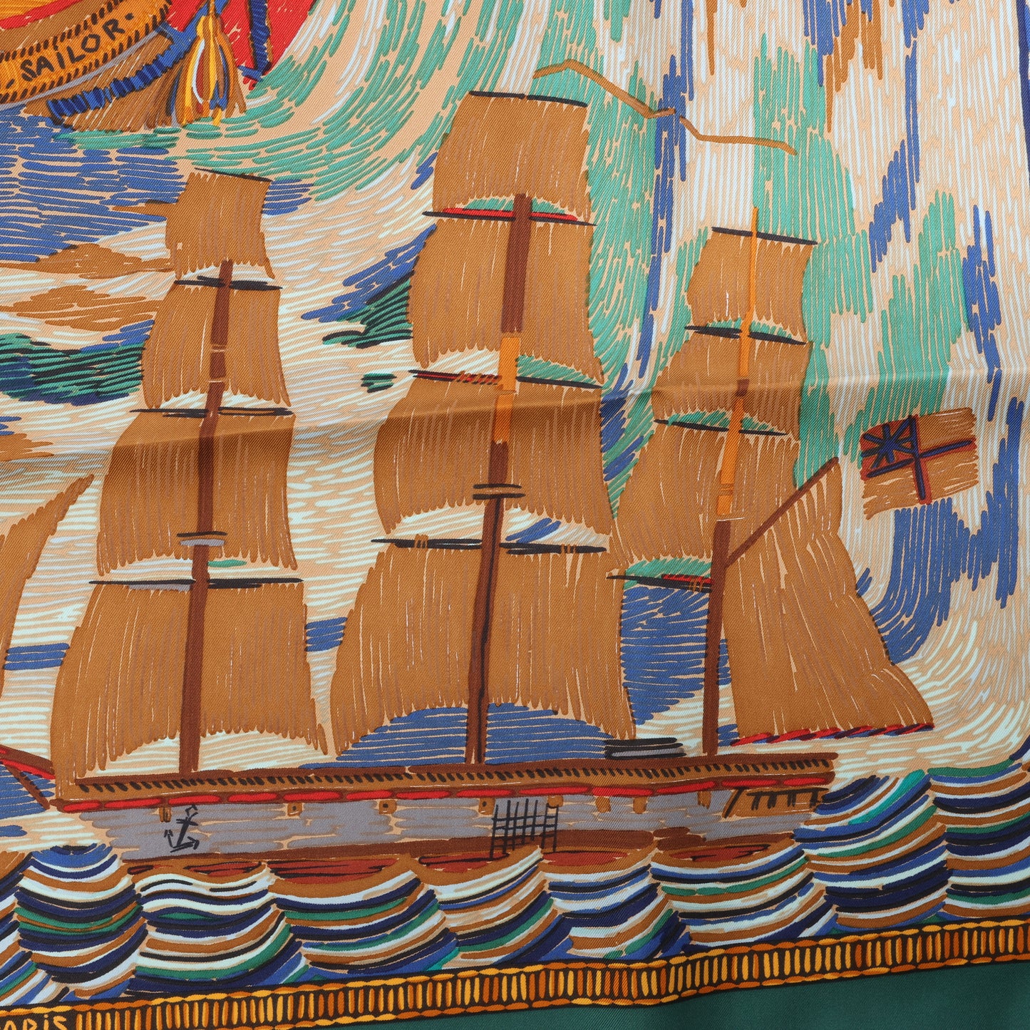Hermès Carré 90 "HENRY F SMITH SAILOR " Seidenschal