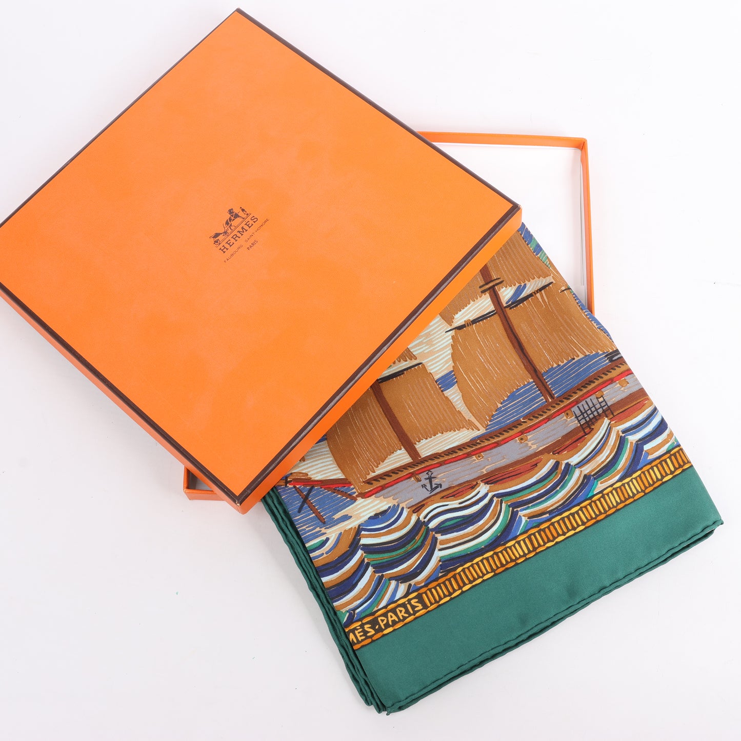 Hermès Carré 90 "HENRY F SMITH SAILOR " Seidenschal