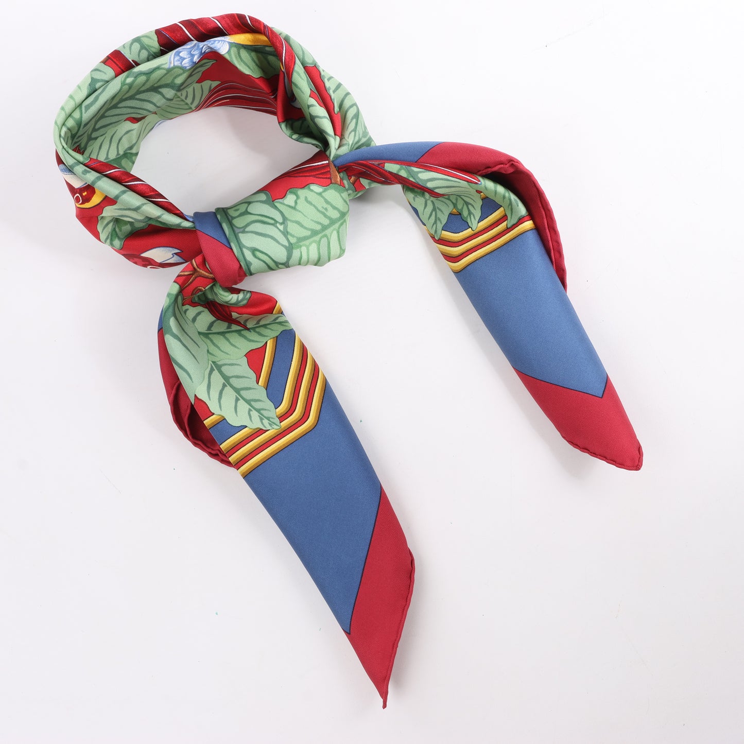 Hermès Carré 90 Seidenschal „LES PERROQUETS“.