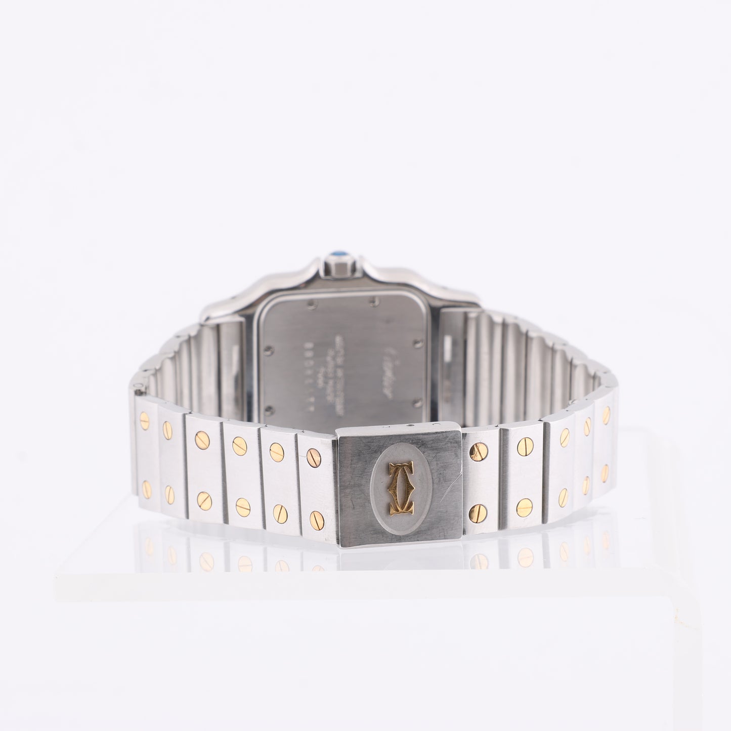 Cartier Santos Galbee W20011C4 1566BB084033 SS×YG QZ Ivory-Face Watch
