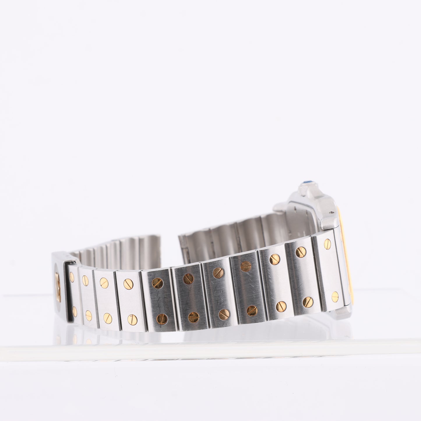 Cartier Santos Galbee W20011C4 1566BB084033 SS×YG QZ Ivory-Face Watch
