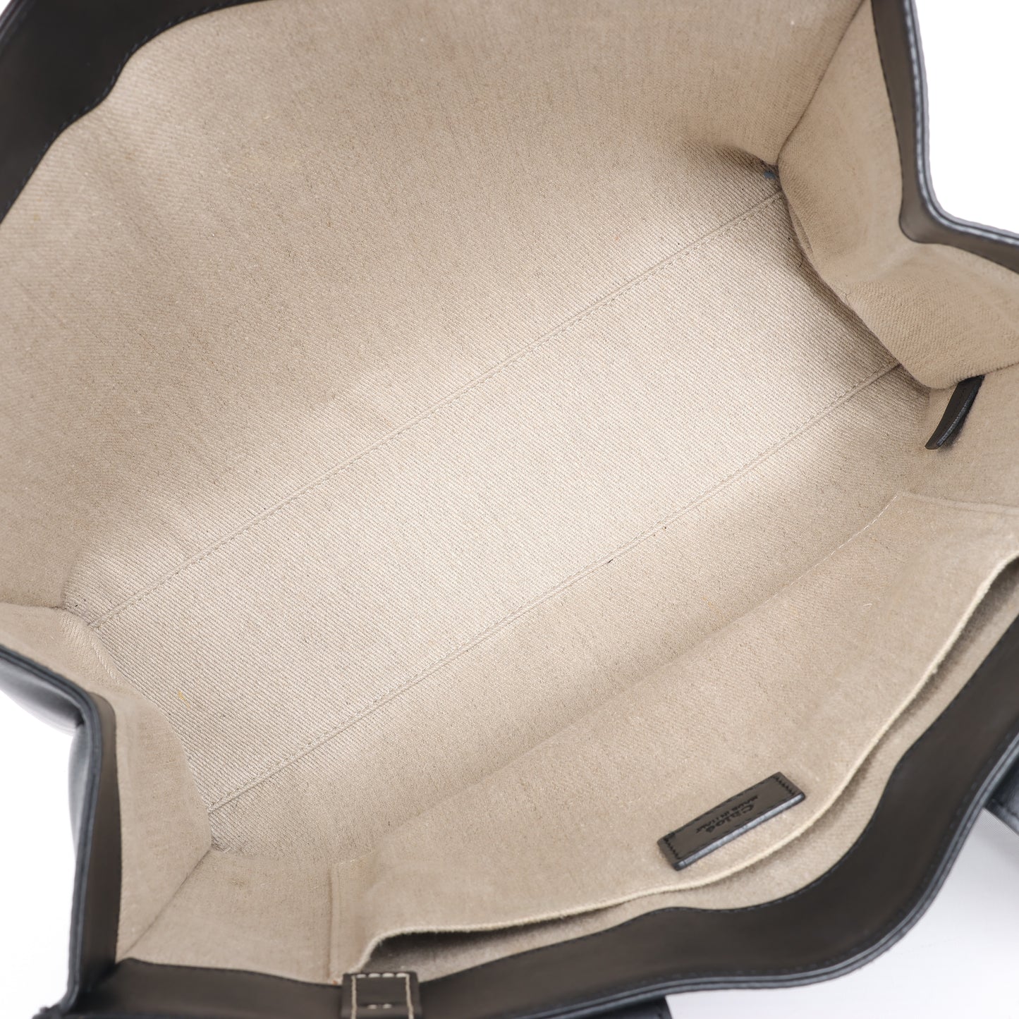 Chloe Woody Medium Leder-Einkaufstasche Schwarz