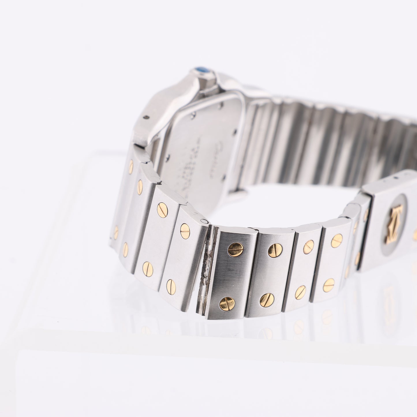 Cartier Santos Galbee W20011C4 1566BB084033 SS×YG QZ Ivory-Face Watch