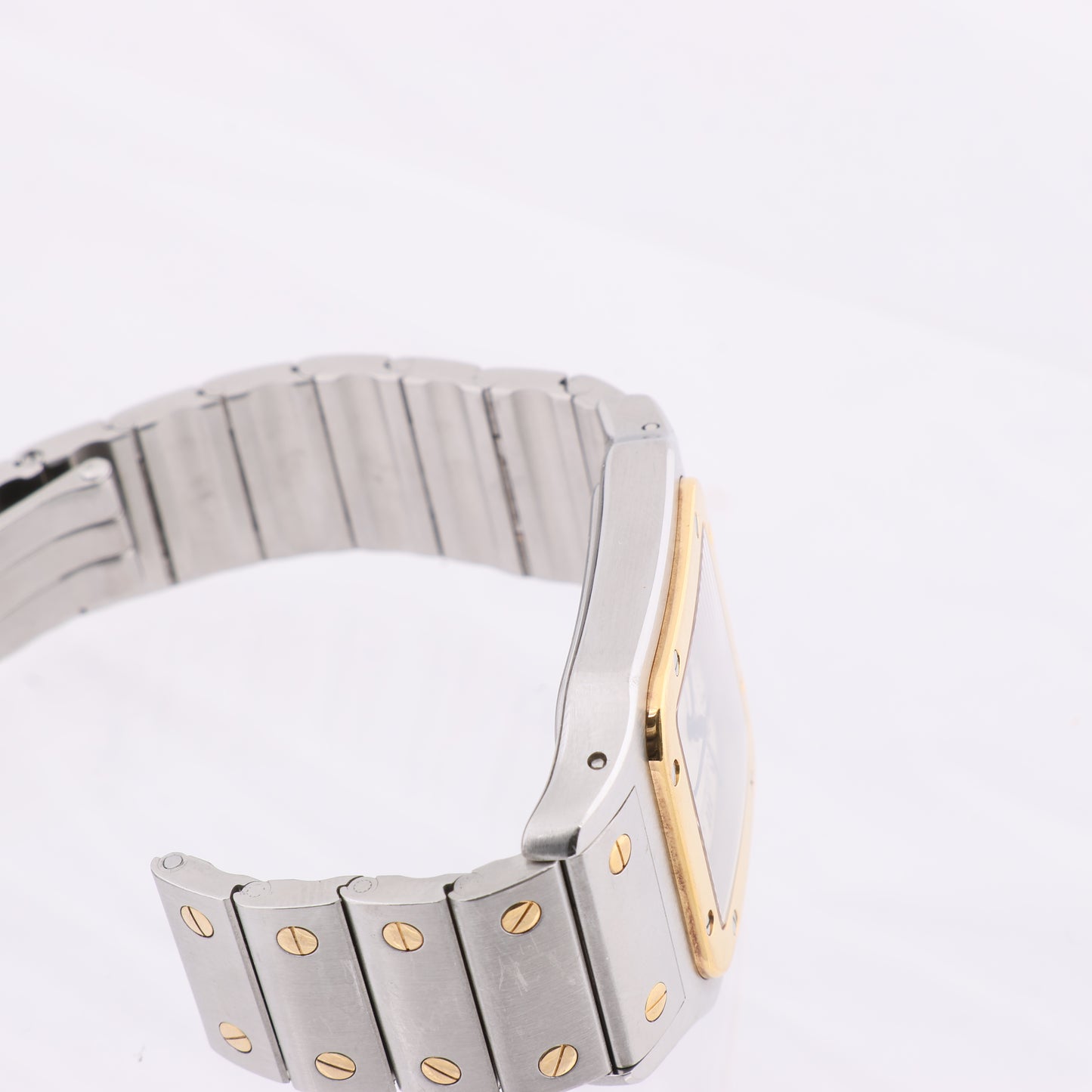 Cartier Santos Galbee W20011C4 1566BB084033 SS×YG QZ Ivory-Face Watch