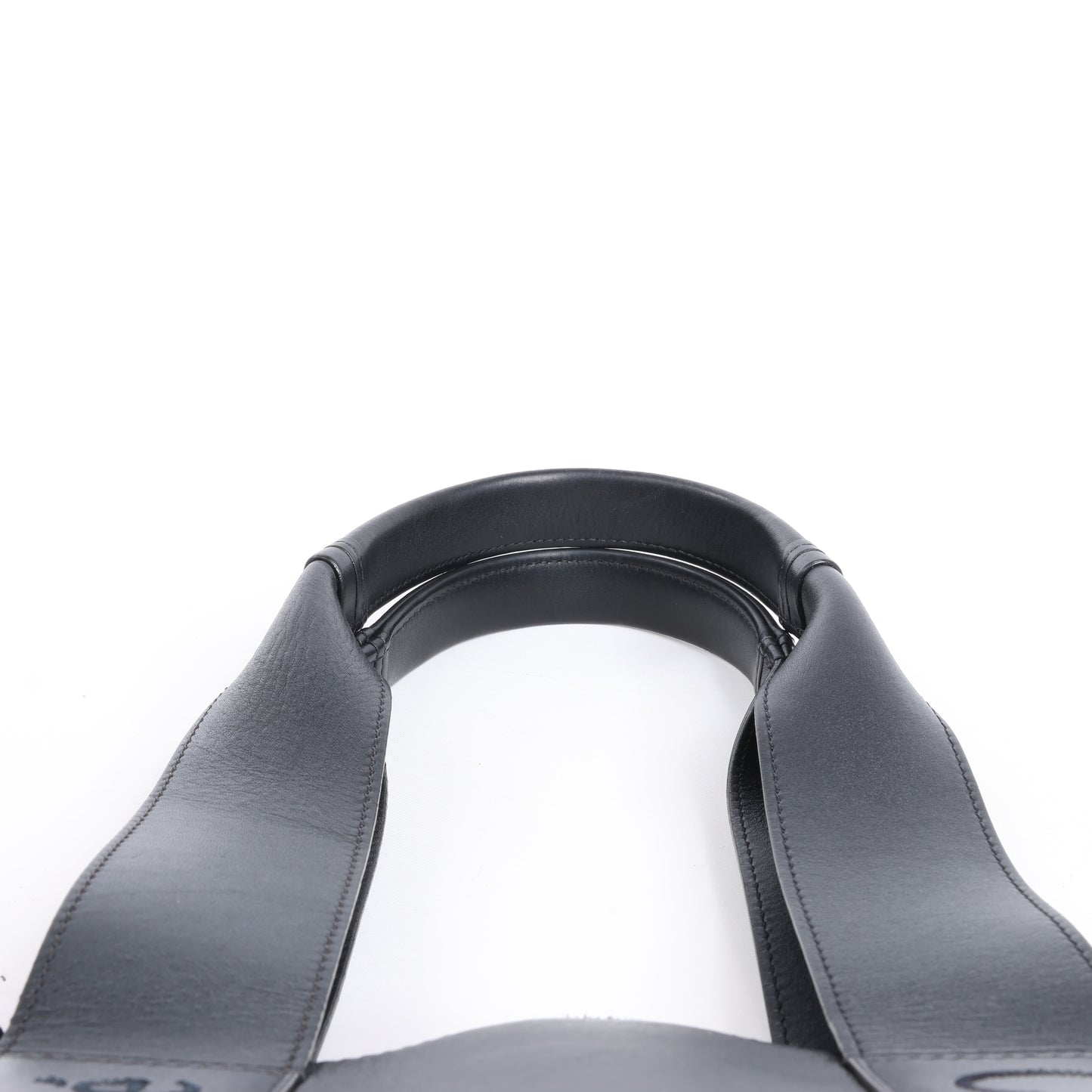 Chloe Woody Medium Leder-Einkaufstasche Schwarz