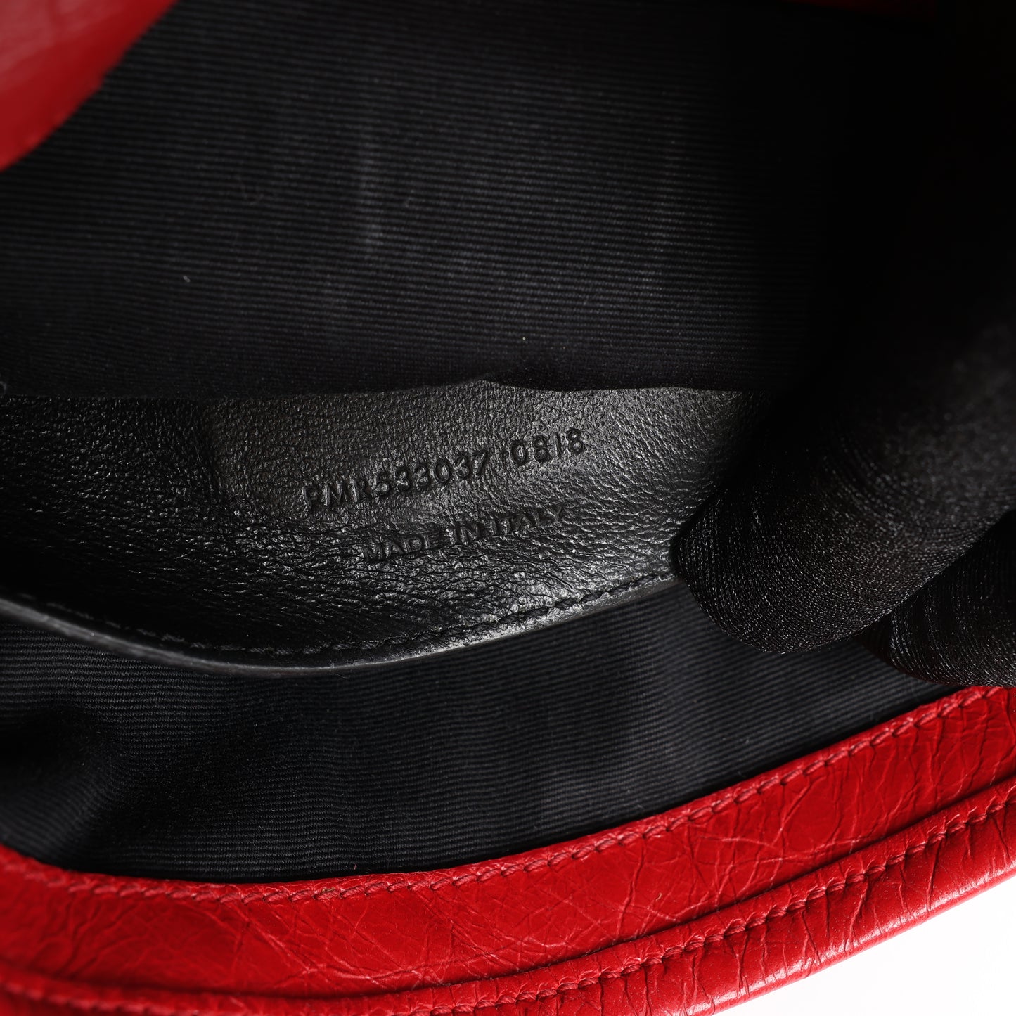 Saint Laurent Paris Niki Baby Lederkette Umhängetasche Rot 533037