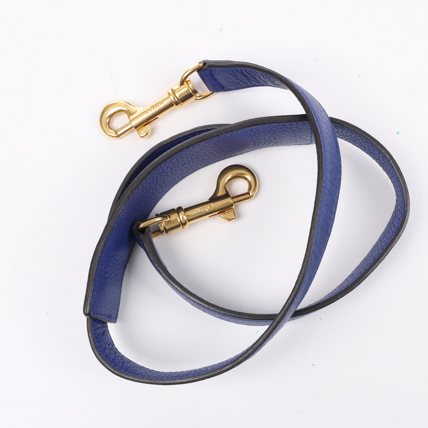 CELINE Trapezleder x Wildleder 2Way Handtasche in Blau