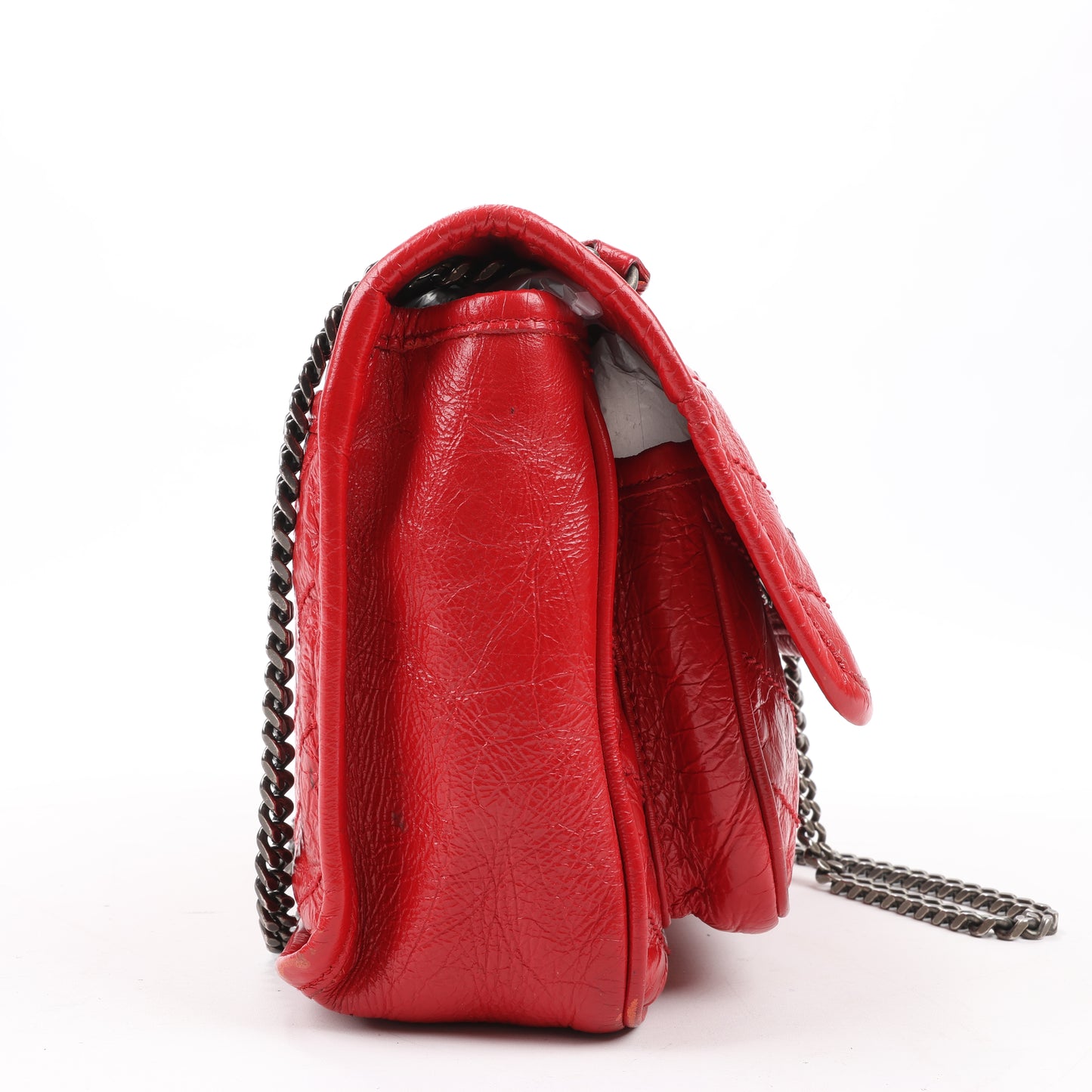 Saint Laurent Paris Niki Baby Lederkette Umhängetasche Rot 533037